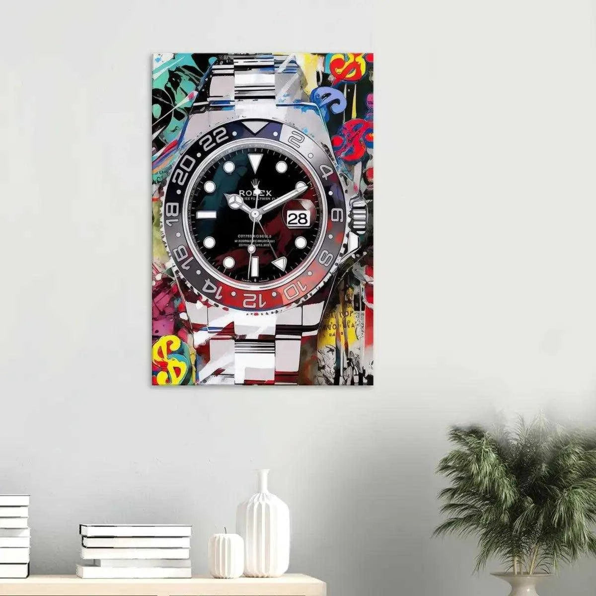 10 past Rolex - Leinwandbild Pop Art - - canvas Foto auf Leinwand Home Decor leinwandbilder leinwandbilder luxuriös leinwandbilder motivation leinwanddeko luxury canvas luxury wall art mindset canvas pop art pop art canvas wall art wandbilder