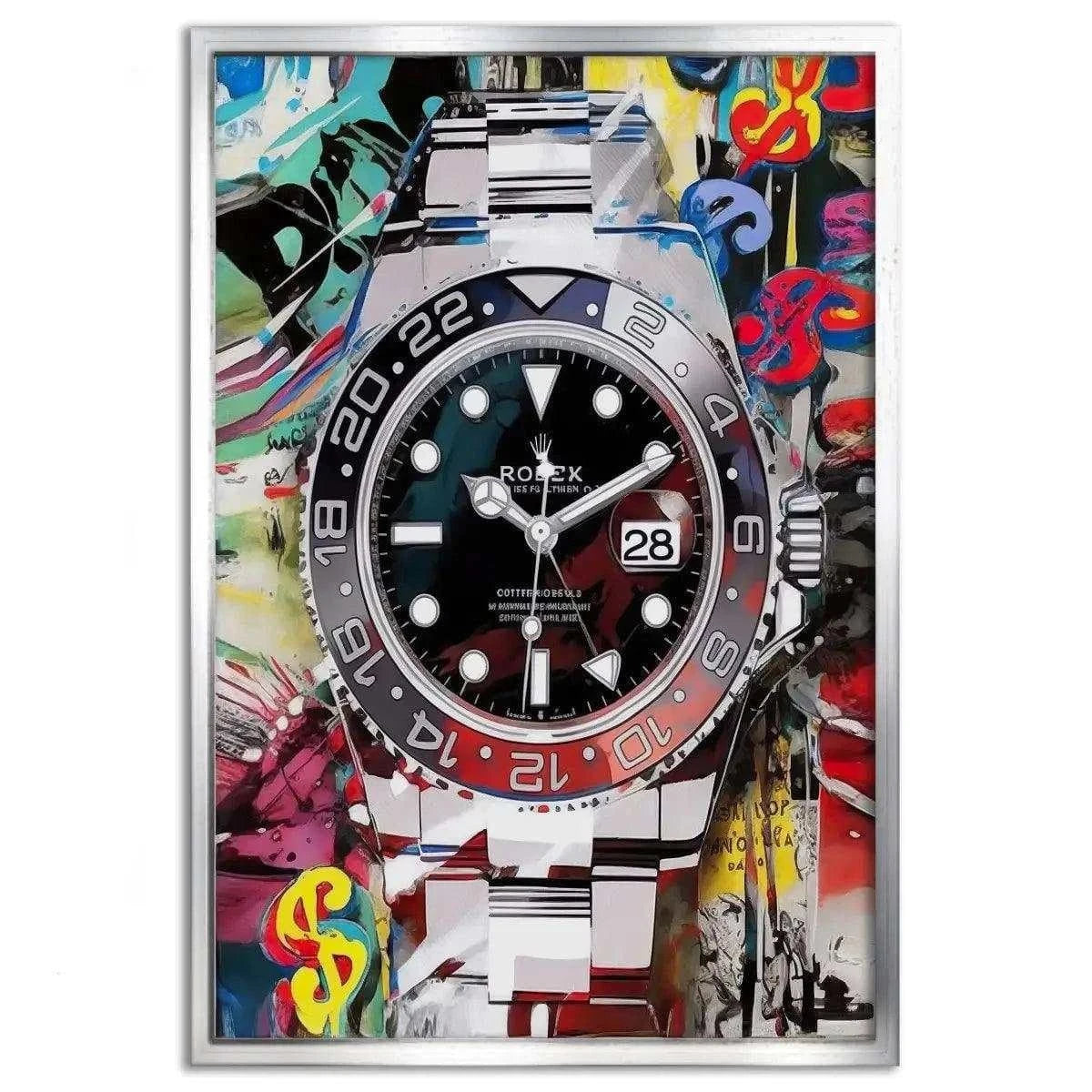 10 past Rolex - Leinwandbild Pop Art SimpleCanvas Canvas