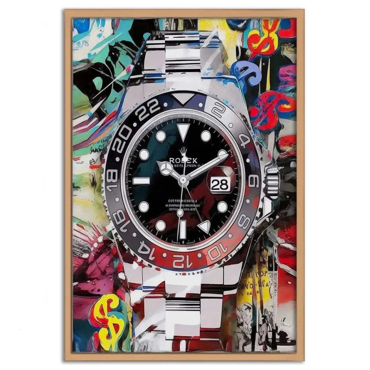 10 past Rolex - Leinwandbild Pop Art SimpleCanvas Canvas