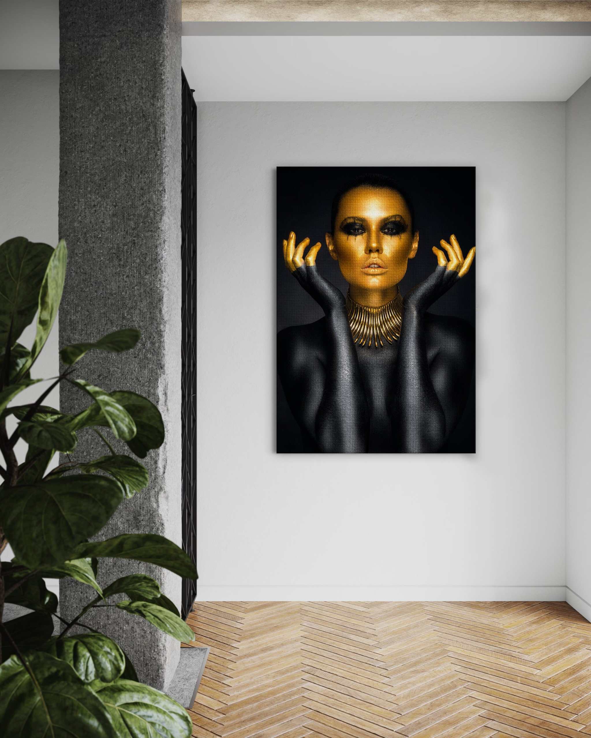 Golden Face III - Leinwandbild Luxuriös - - 120x160 cm 150x200 cm 20x30 cm 40x60 cm 60x90 cm 80x120 cm Art Exhibition Avant-garde Interior Design black canvas Contemporary Art Collection Fashion-Forward Events Foto auf Leinwand Golden Face wallart golden skull Home Decor leinwandbilder leinwandbilder luxuriös leinwandbilder motivation leinwanddeko luxury canvas Luxury Home Decor luxury wall art metal mindset canvas money head wall art wandbilder