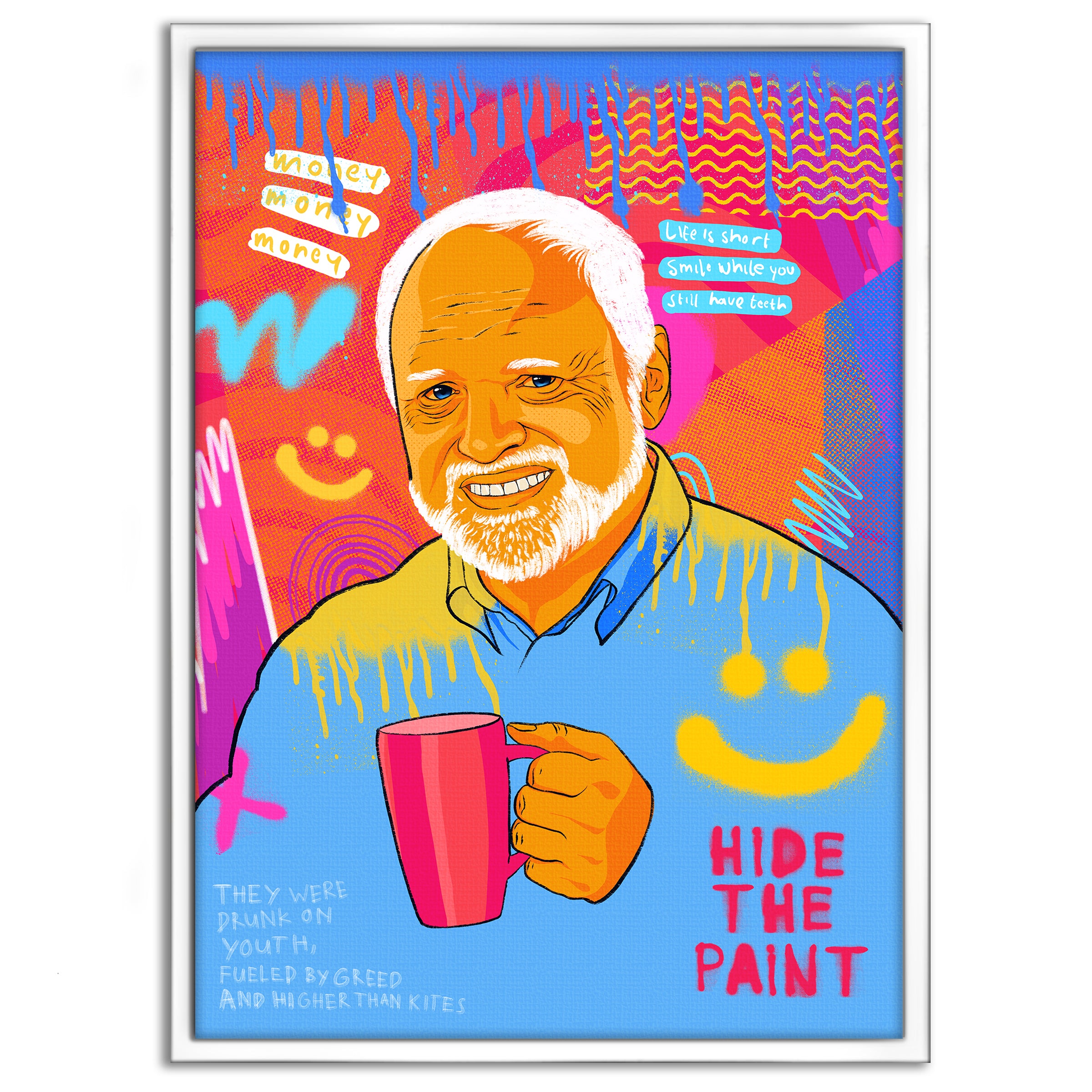 Harold Meme - Leinwandbild Pop Art