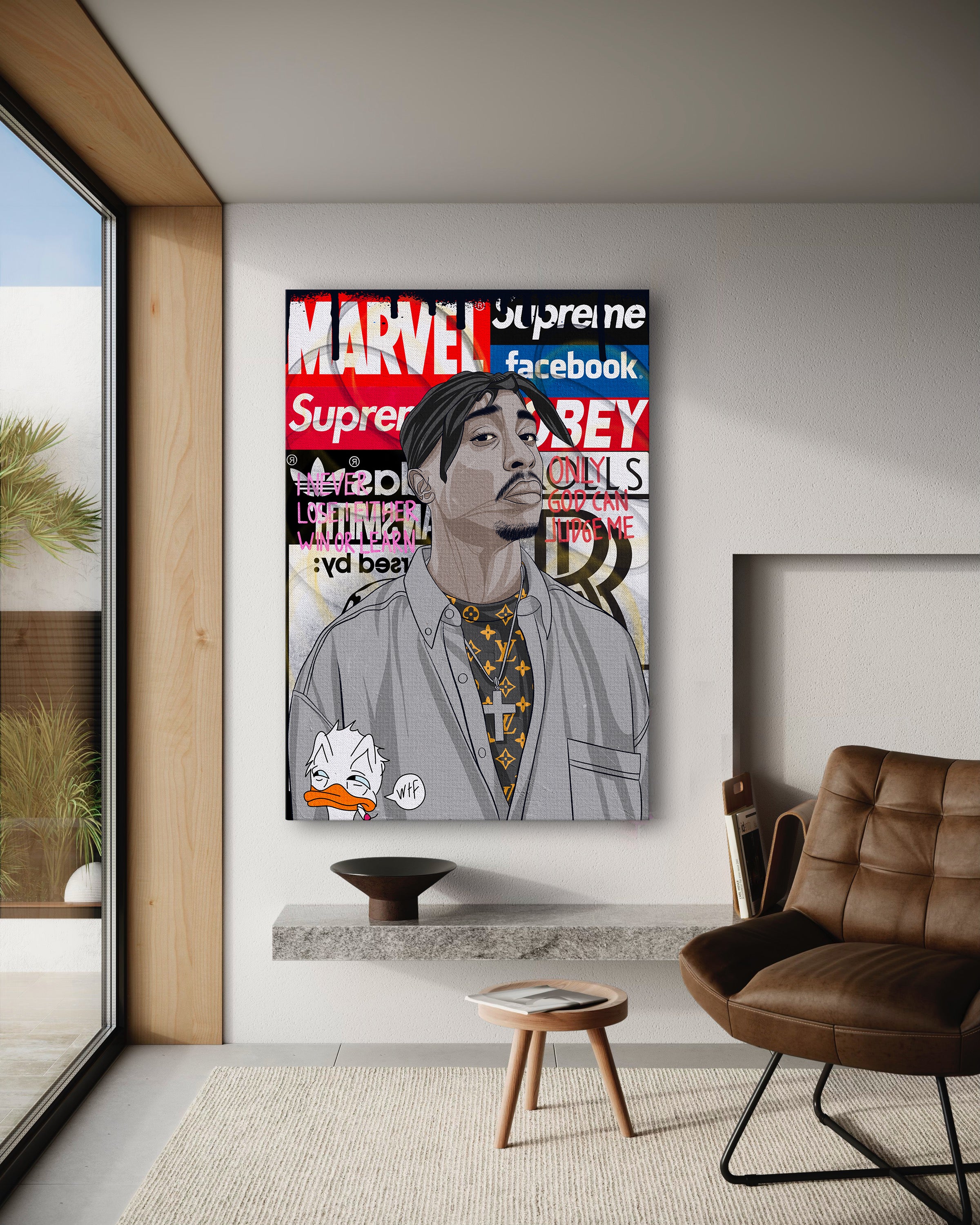 Tupac - Leinwandbild Pop Art