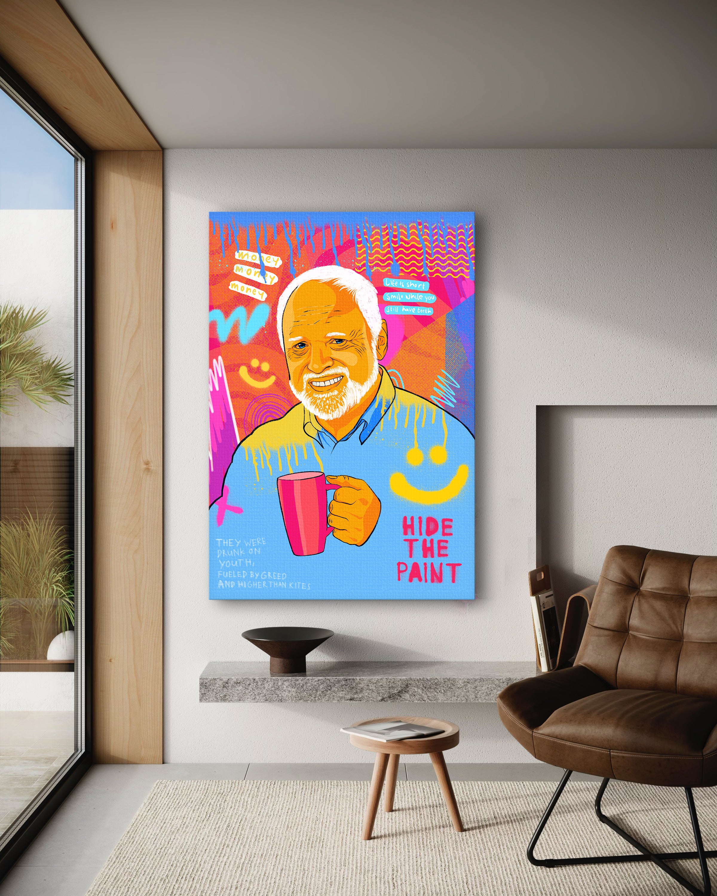 Harold Meme - Leinwandbild Pop Art