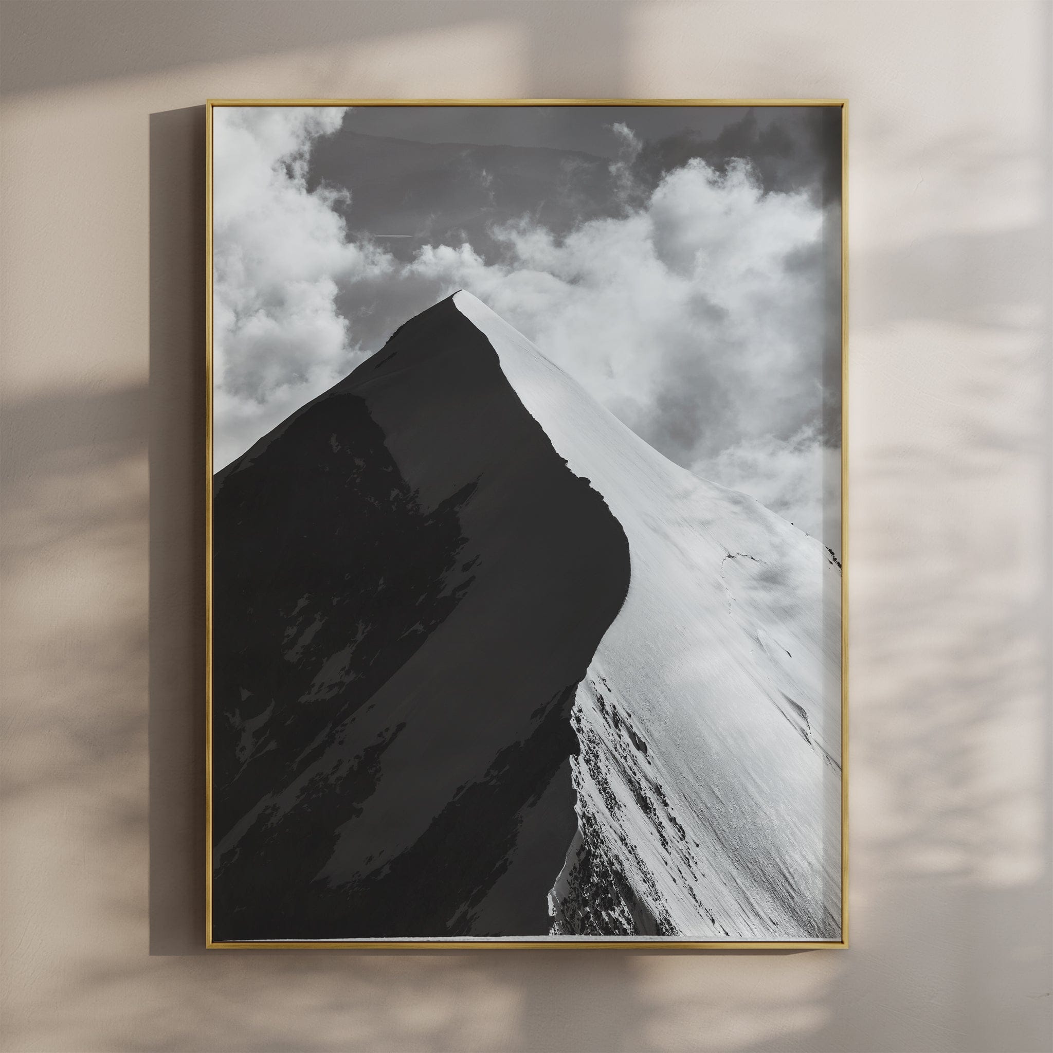 Aiguille de Bionnassay – Chamonix, France (black & white) Chamonix Prints Portrait Orientation