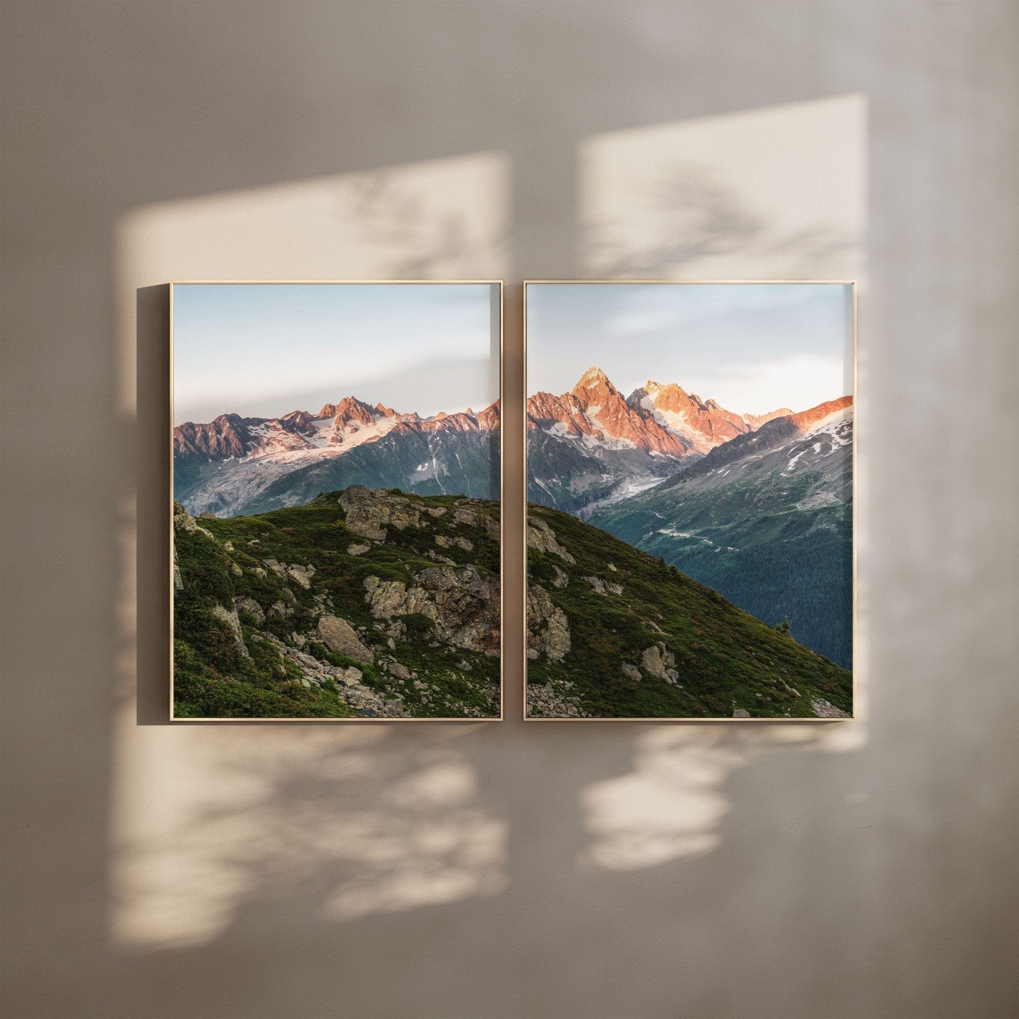 Aiguille du Chardonnet – Chamonix, France (diptych) Chamonix Prints Diptych