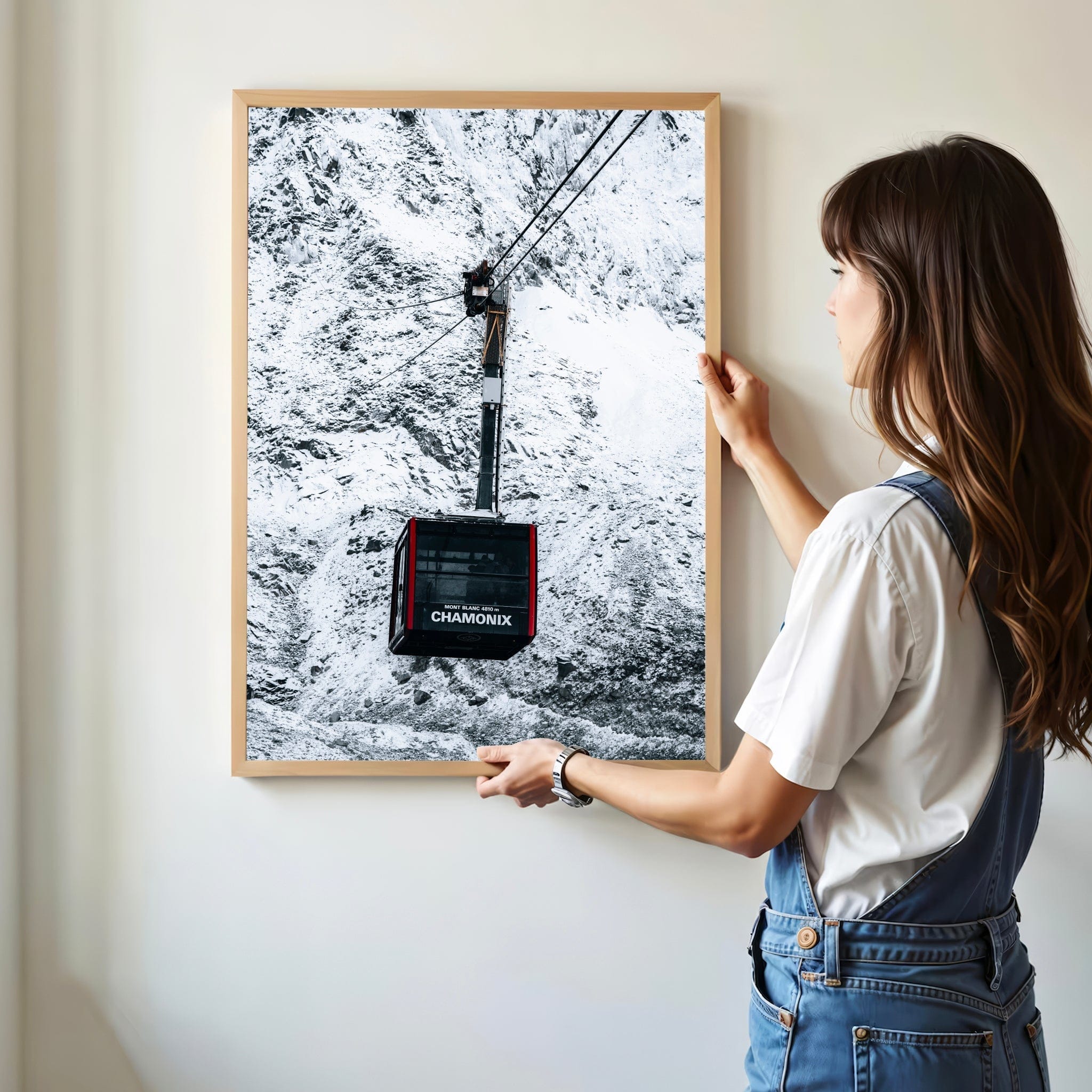 Aiguille du Midi Cable Car – Chamonix, France Chamonix Prints Portrait Orientation