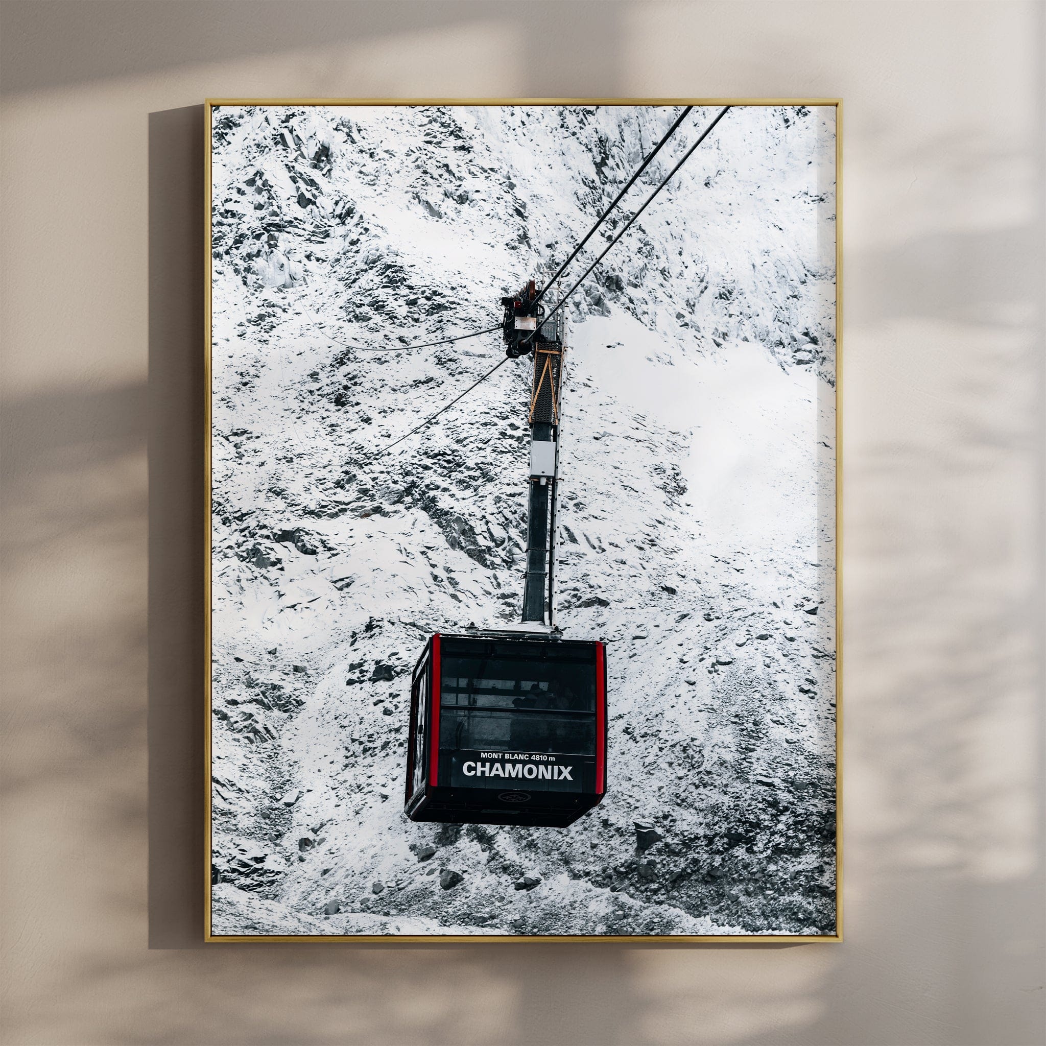 Aiguille du Midi Cable Car – Chamonix, France Chamonix Prints Portrait Orientation