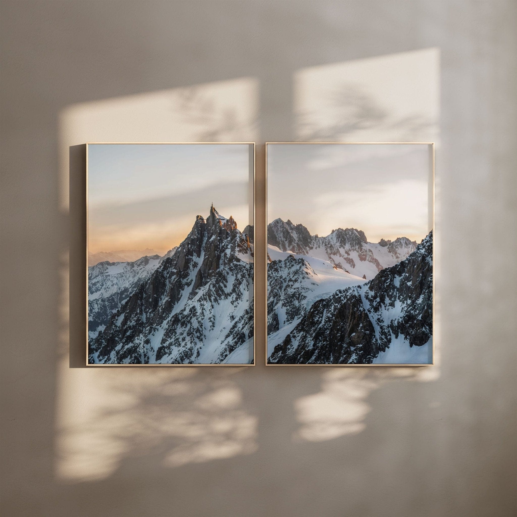 Aiguille du Midi – Chamonix, France (diptych) Chamonix Prints Diptych