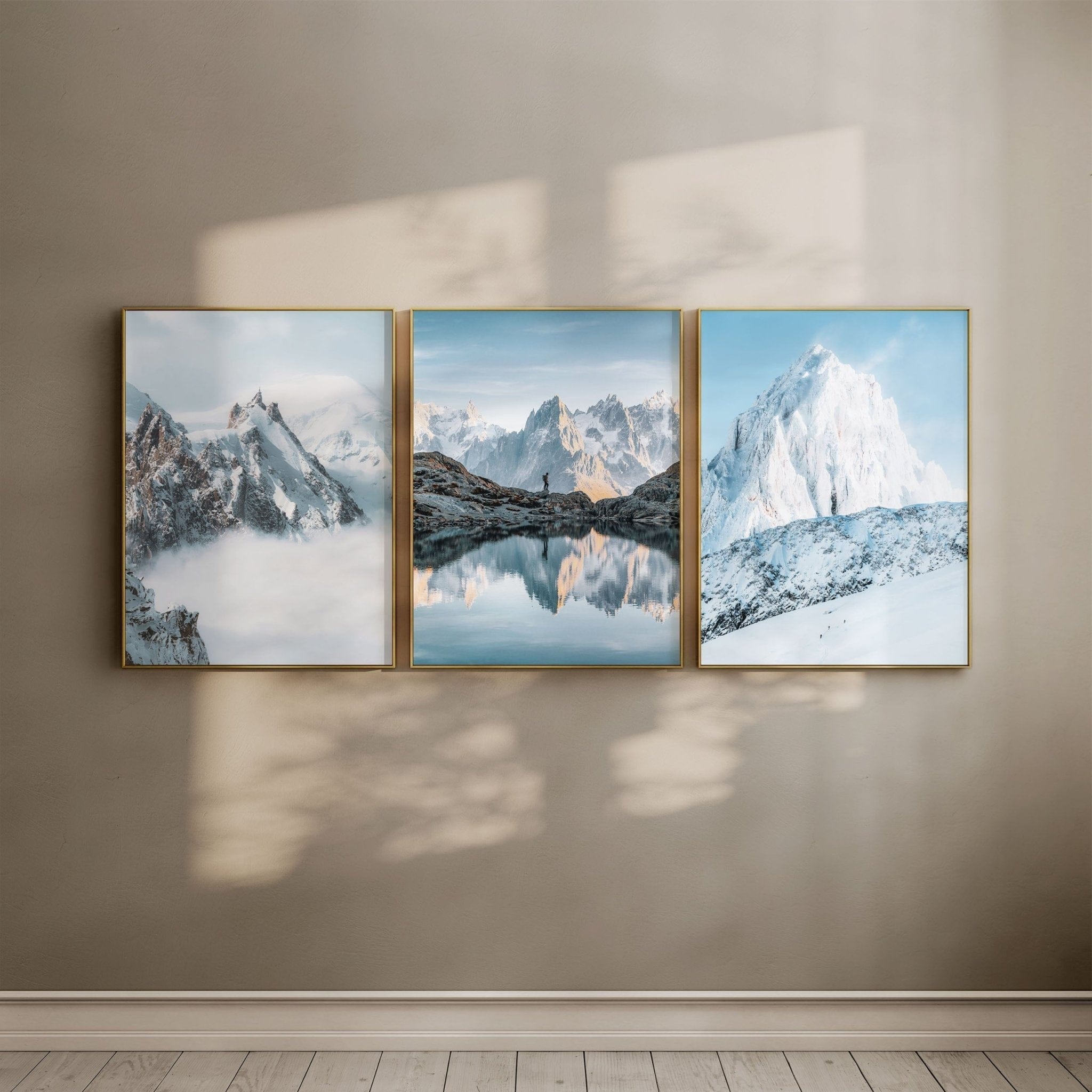 Aiguille du Midi, Lac Blanc, Chardonnet – Chamonix, France (Set of 3) Chamonix Prints Set of 3