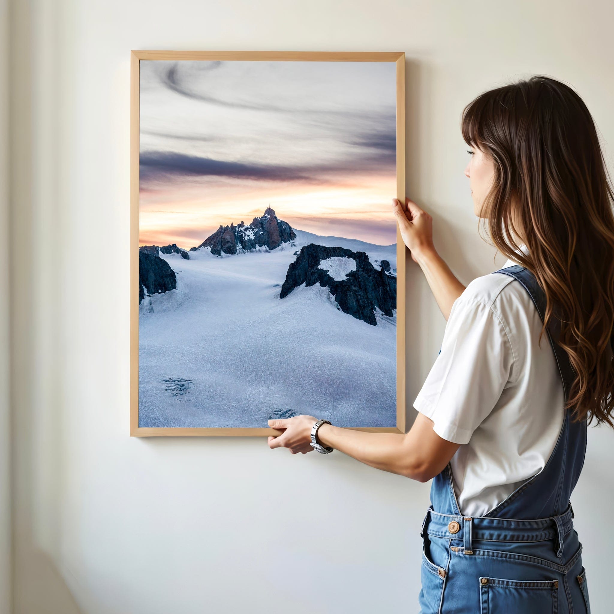 Aiguille du Midi, Vallée Blanche – Chamonix, France Chamonix Prints Portrait Orientation