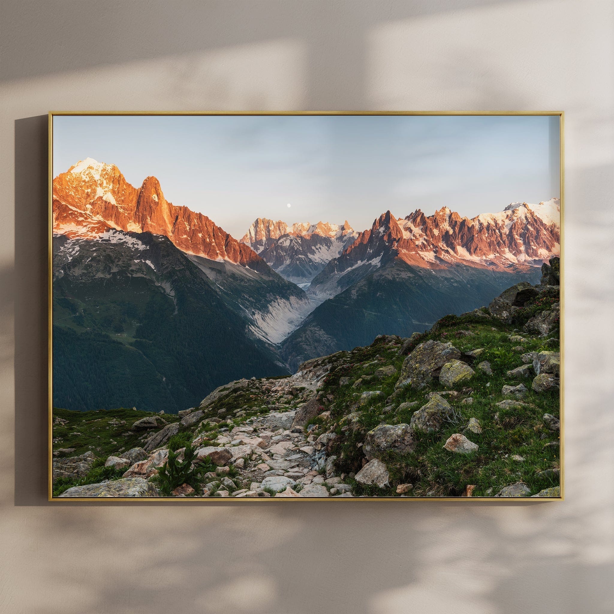 Aiguille Verte, Grandes Jorasses, Aiguilles de Chamonix – Chamonix, France Chamonix Prints Landscape Orientation