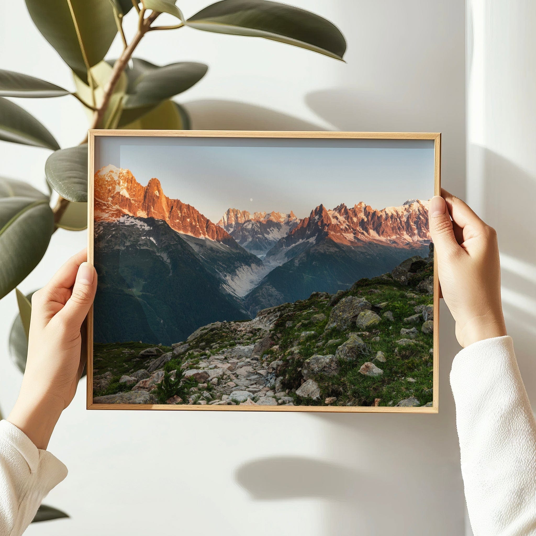 Aiguille Verte, Grandes Jorasses, Aiguilles de Chamonix – Chamonix, France Chamonix Prints Landscape Orientation