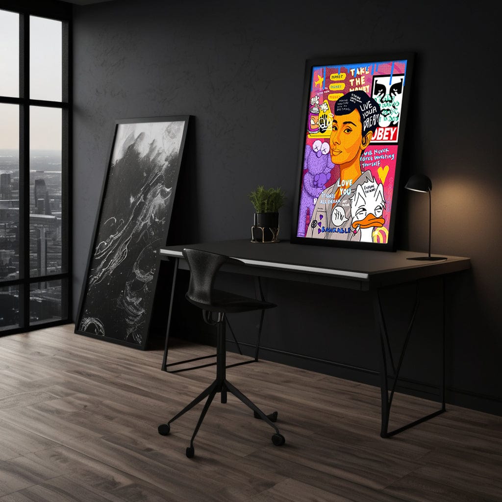 Audrey Hepburn II - Leinwandbild Pop Art Mildwords Canvas