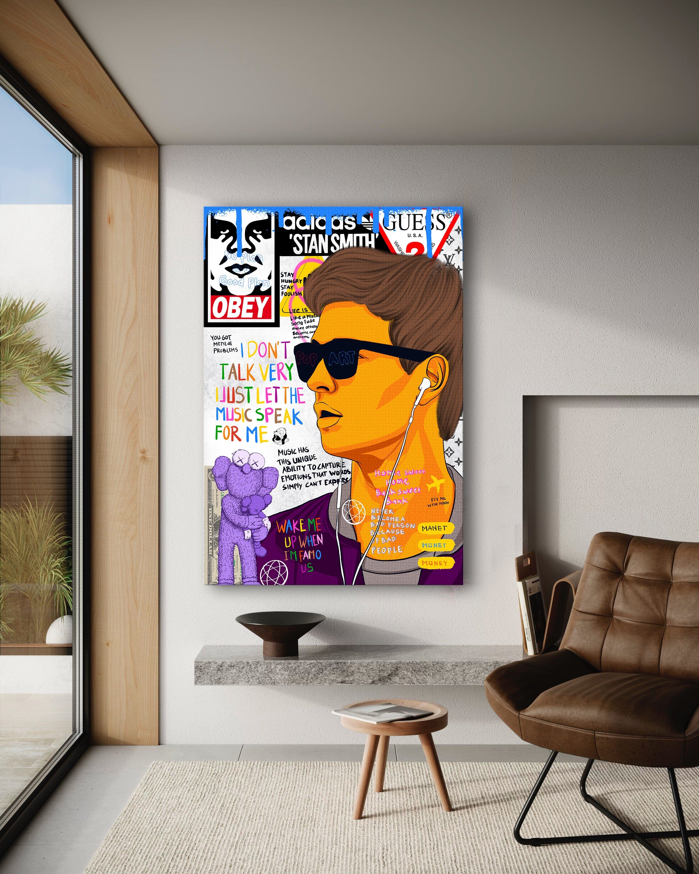 Baby Drive - Leinwandbild Pop Art Mildwords Canvas