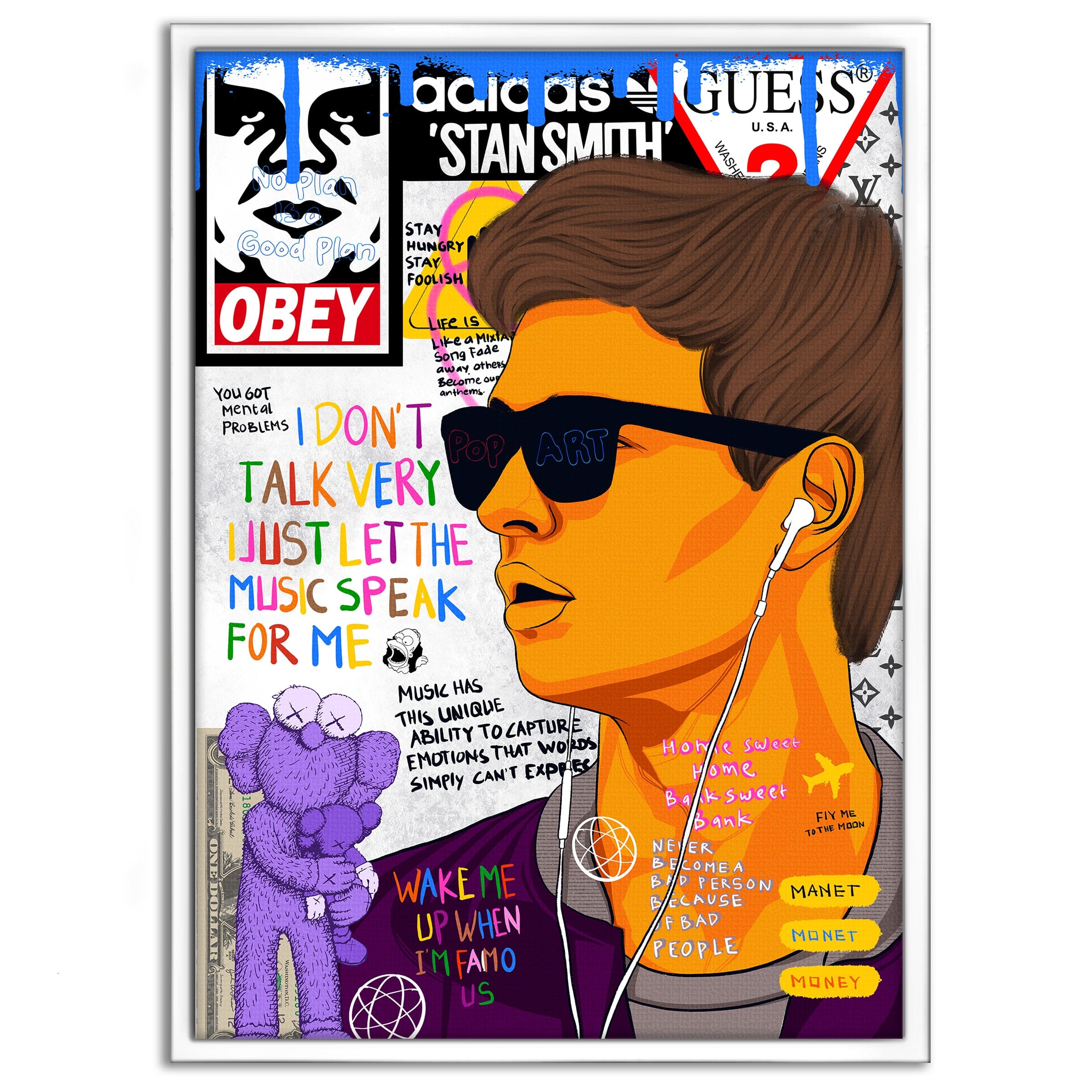 Baby Drive - Leinwandbild Pop Art Mildwords Canvas