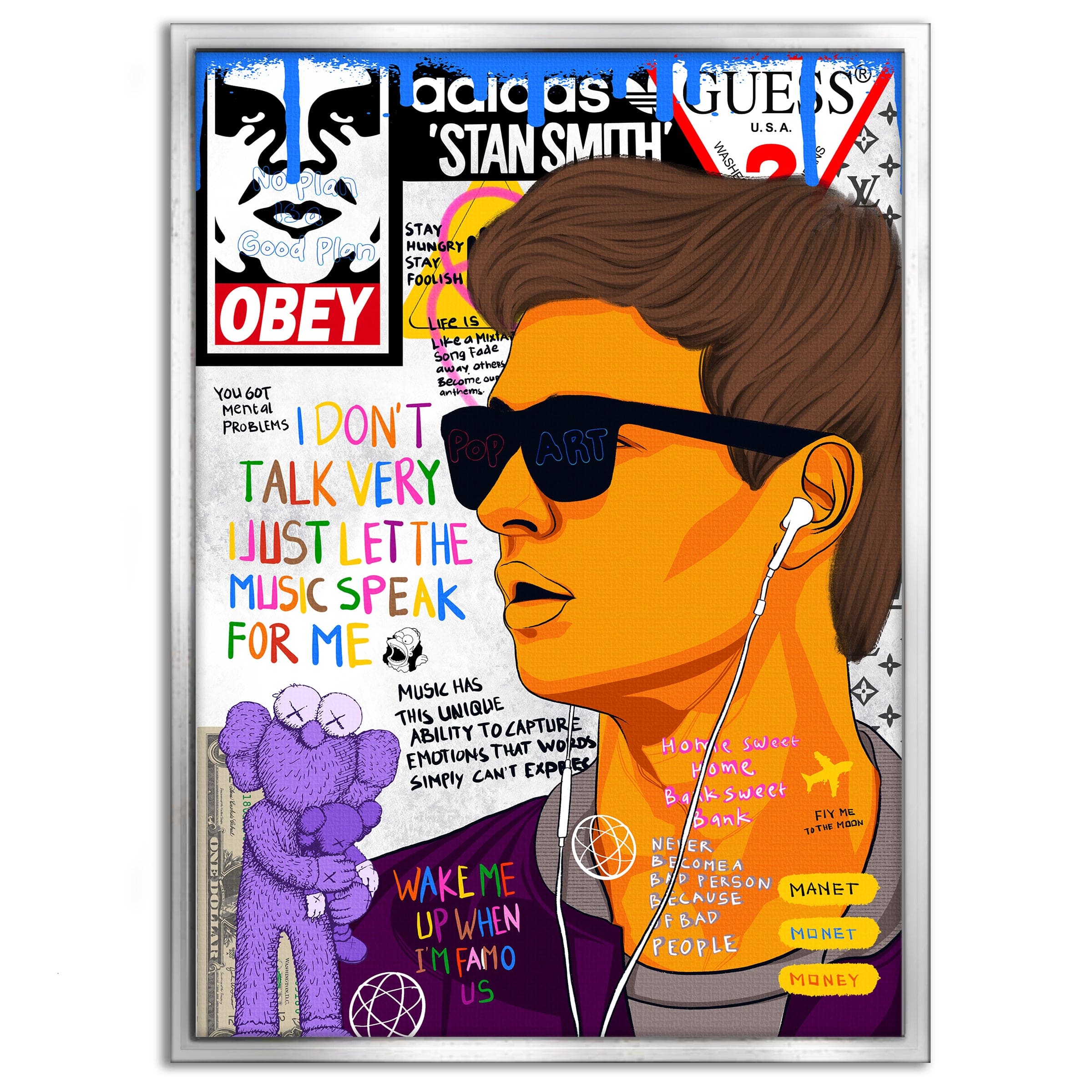 Baby Drive - Leinwandbild Pop Art Mildwords Canvas