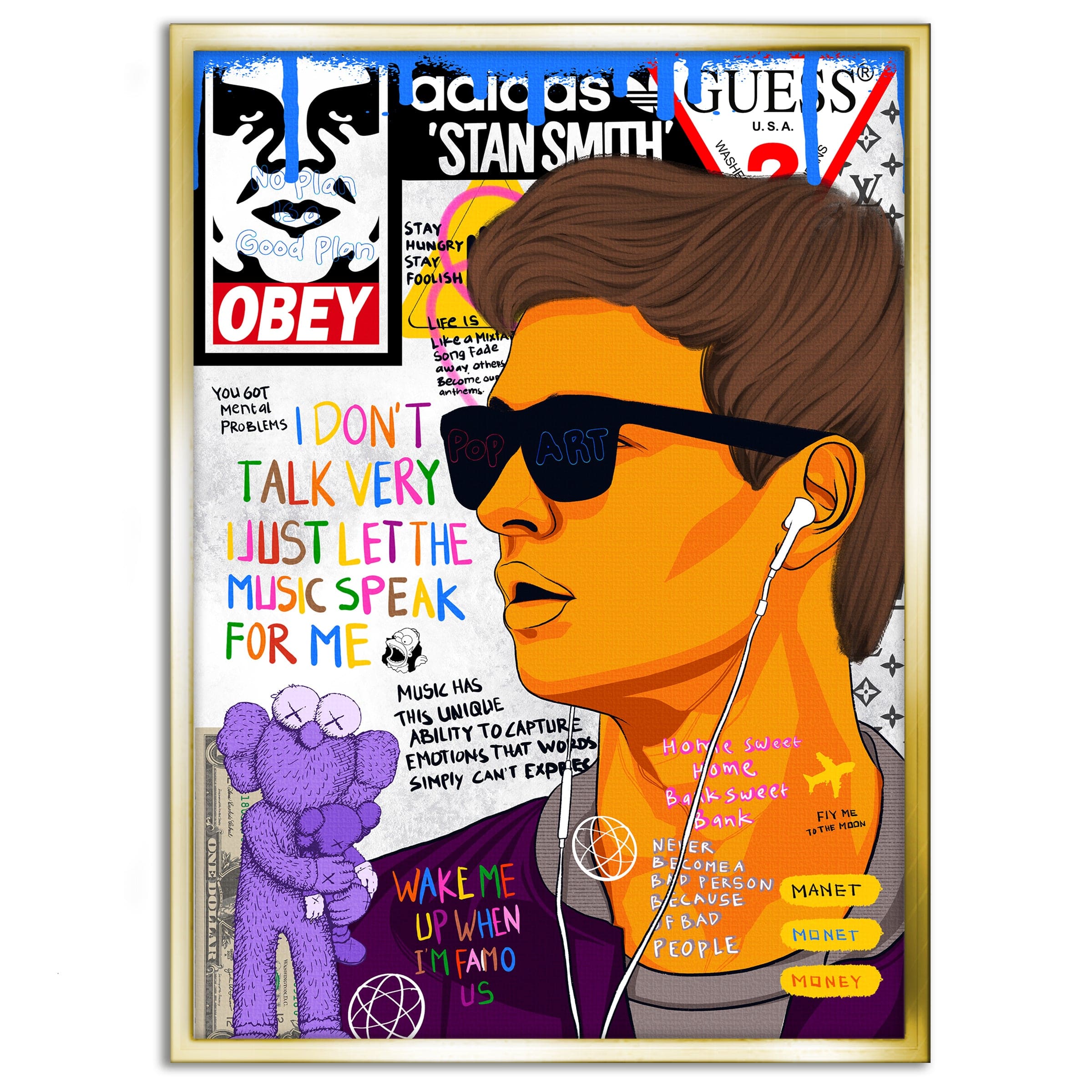 Baby Drive - Leinwandbild Pop Art Mildwords Canvas