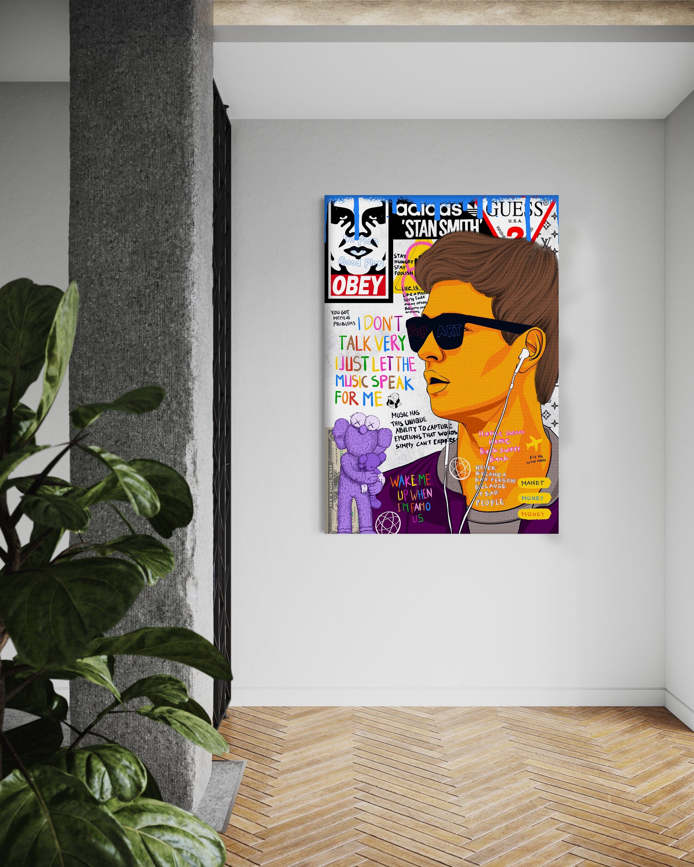 Baby Drive - Leinwandbild Pop Art Mildwords Canvas