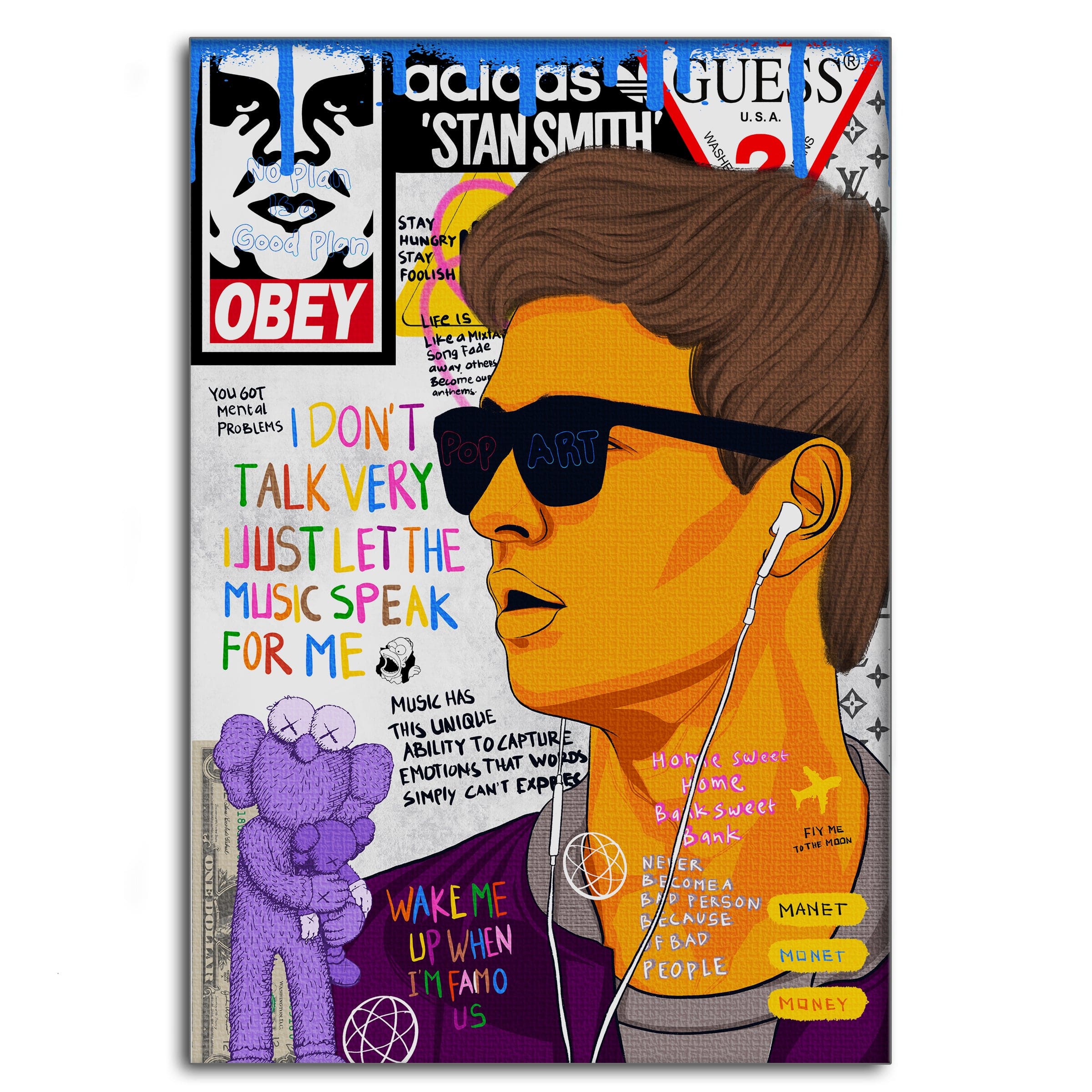 Baby Drive - Leinwandbild Pop Art Mildwords Canvas