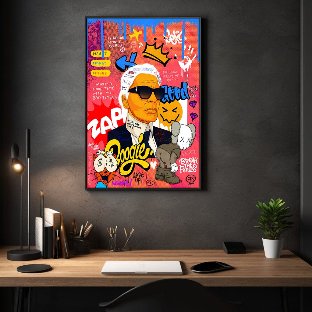 Badass Karl - Leinwandbild Pop Art Mildwords Canvas