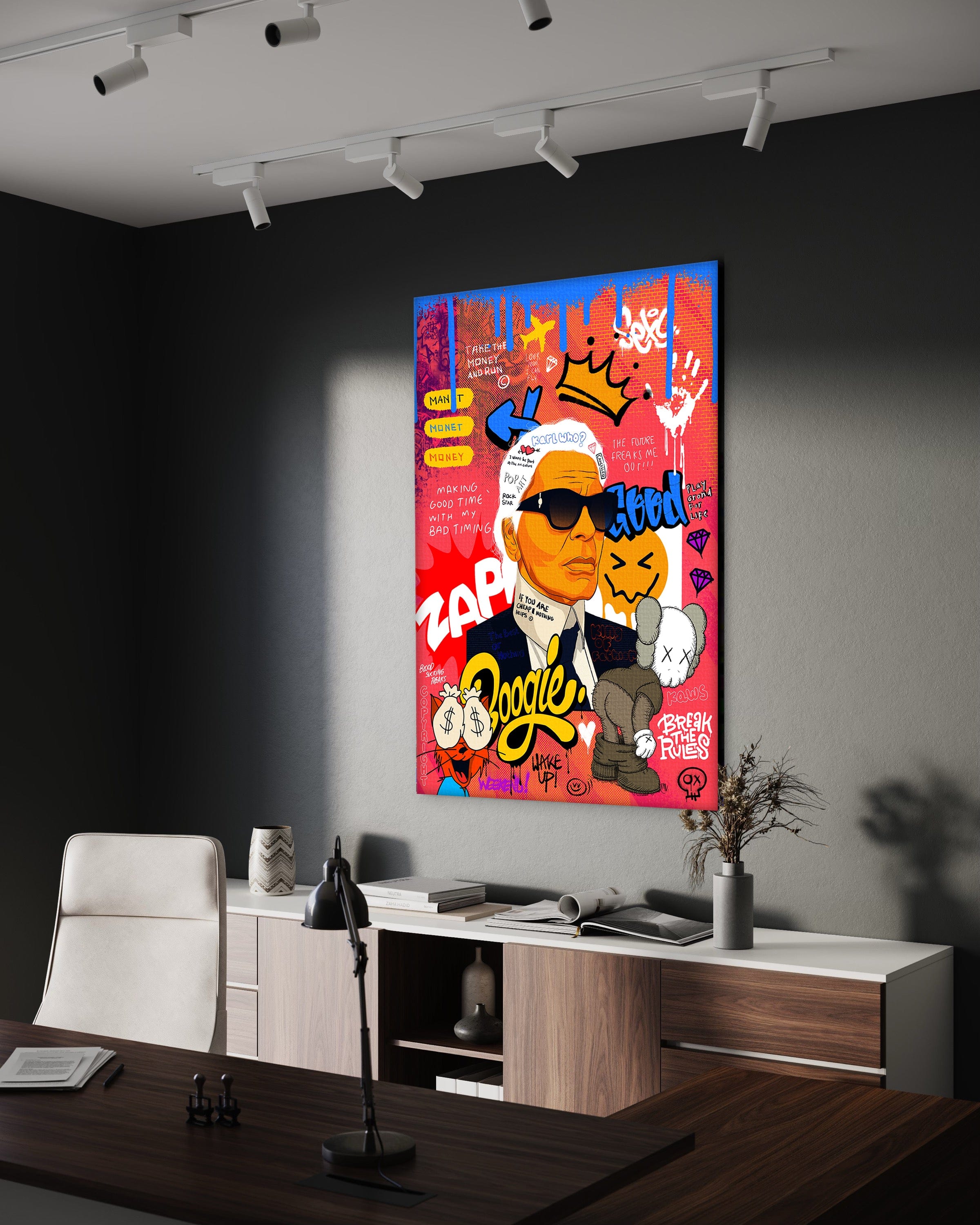 Badass Karl - Leinwandbild Pop Art Mildwords Canvas