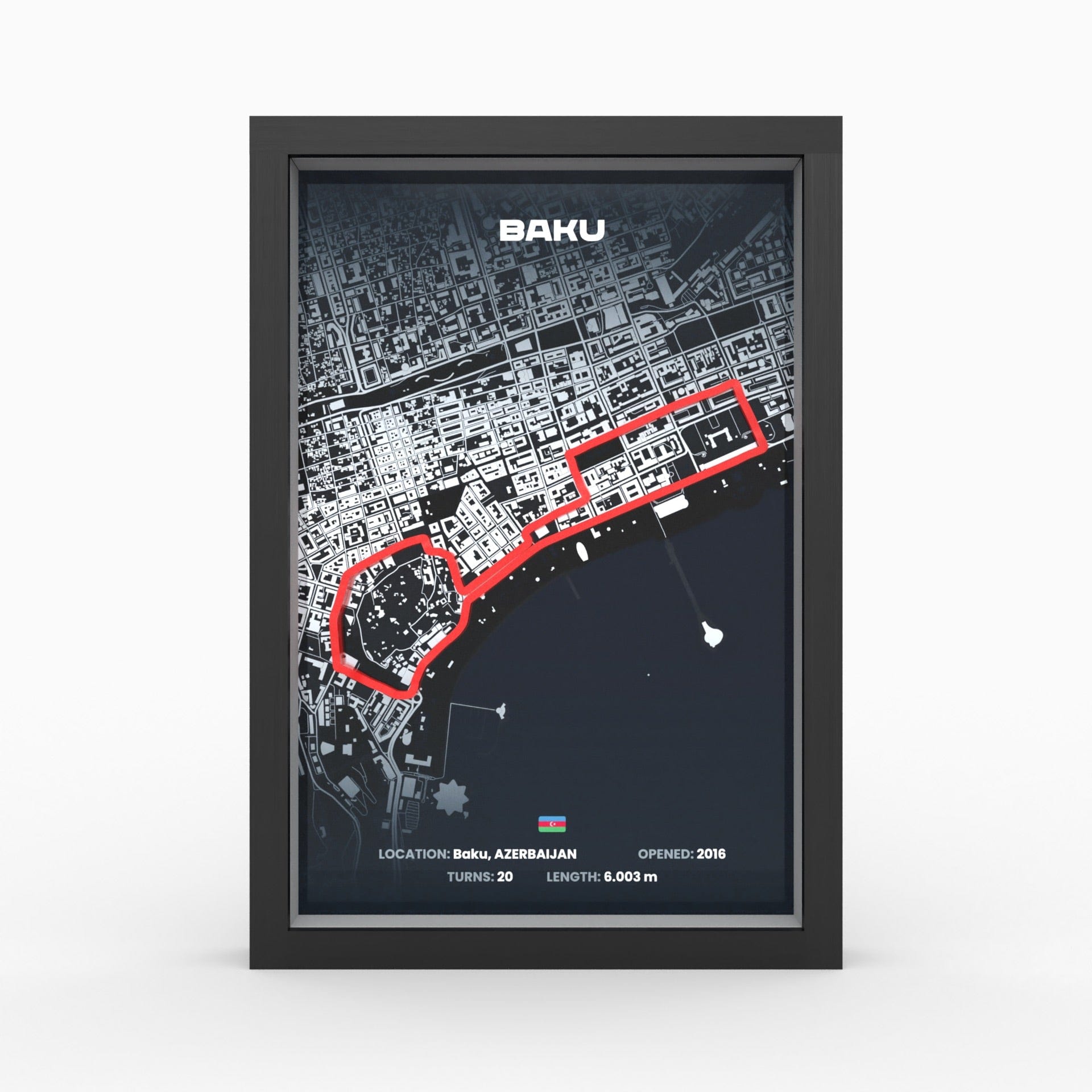 Baku City Circuit AP10 Studios UG Frame A4