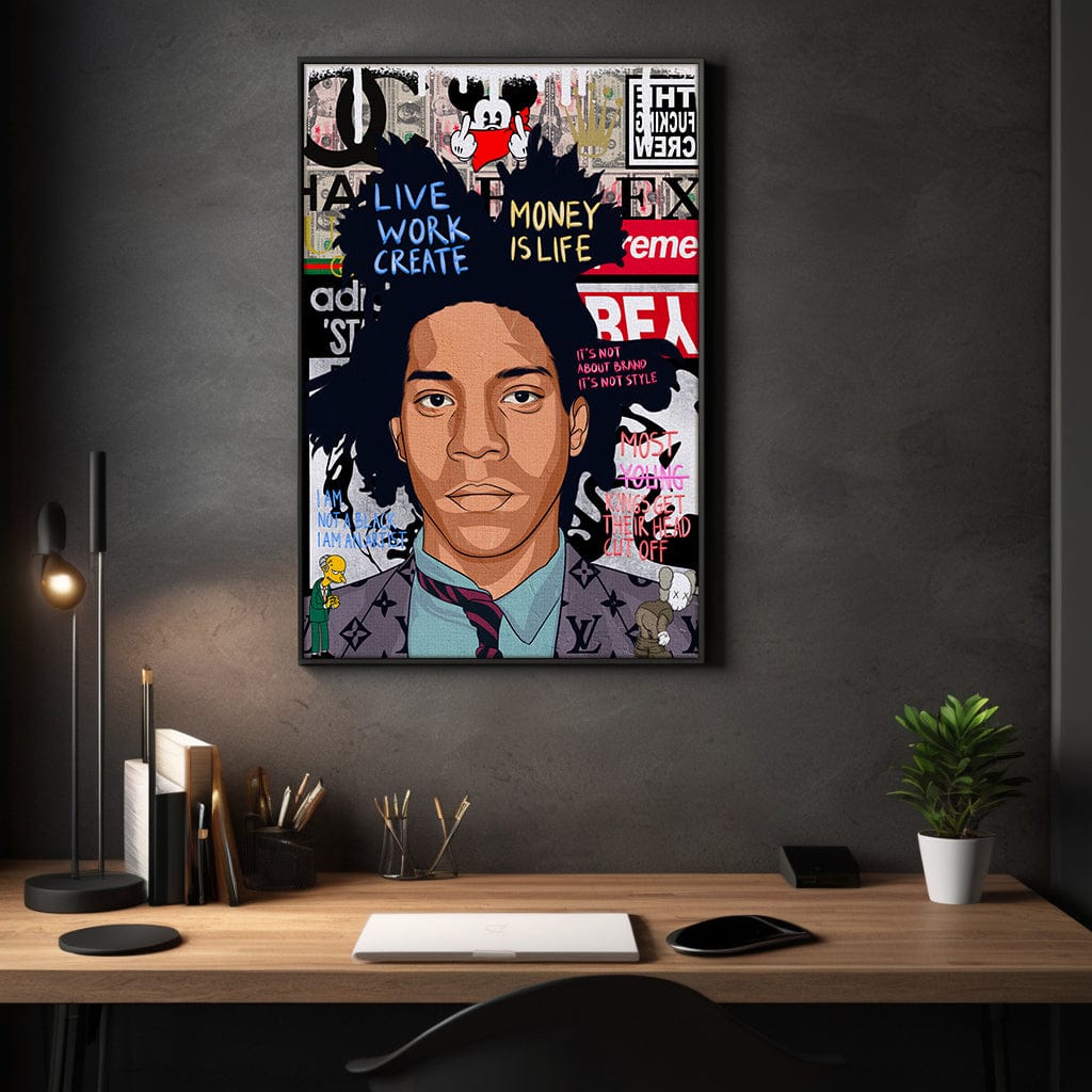 Basquit - Leinwandbild Pop Art Mildwords Canvas