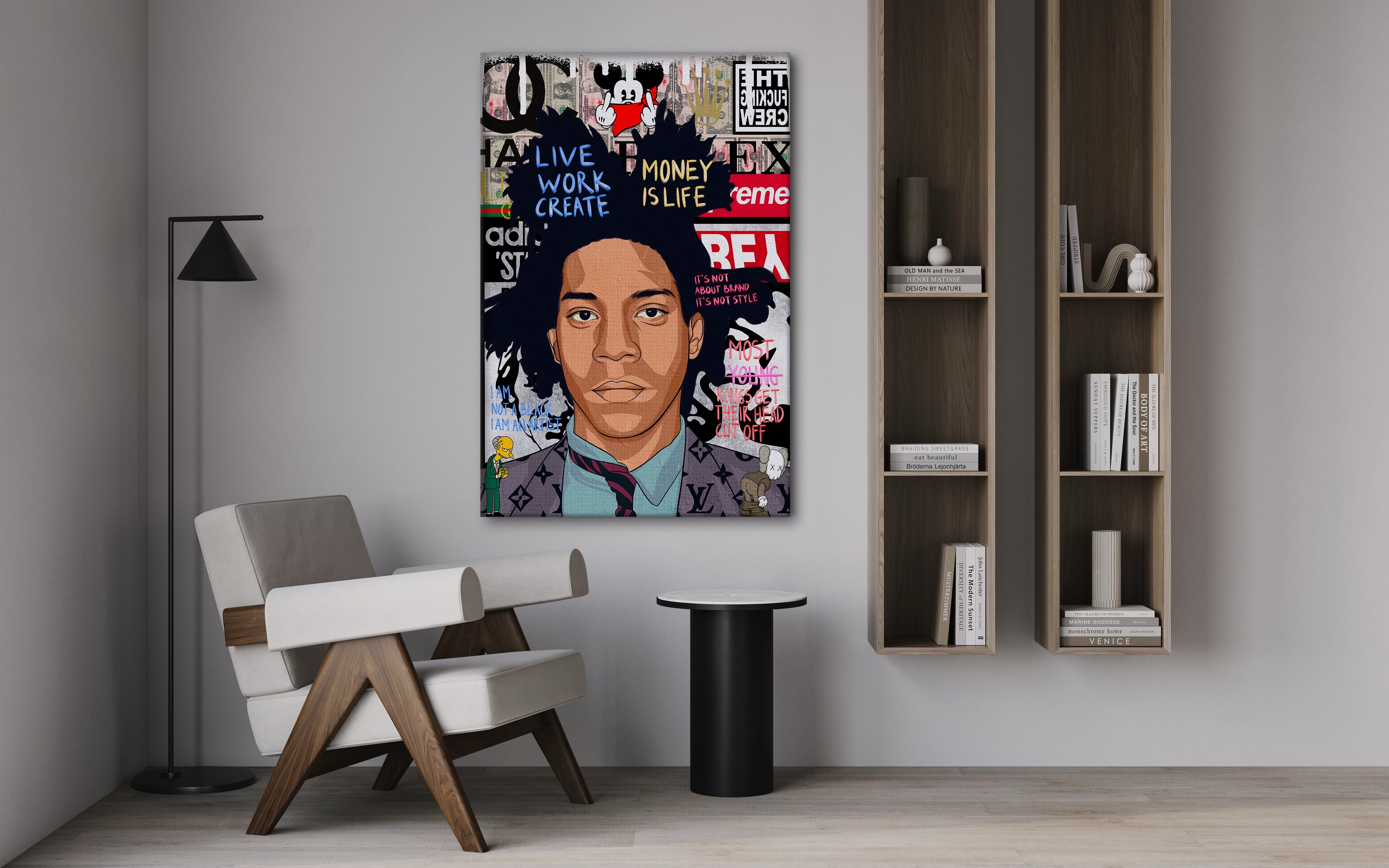 Basquit - Leinwandbild Pop Art Mildwords Canvas