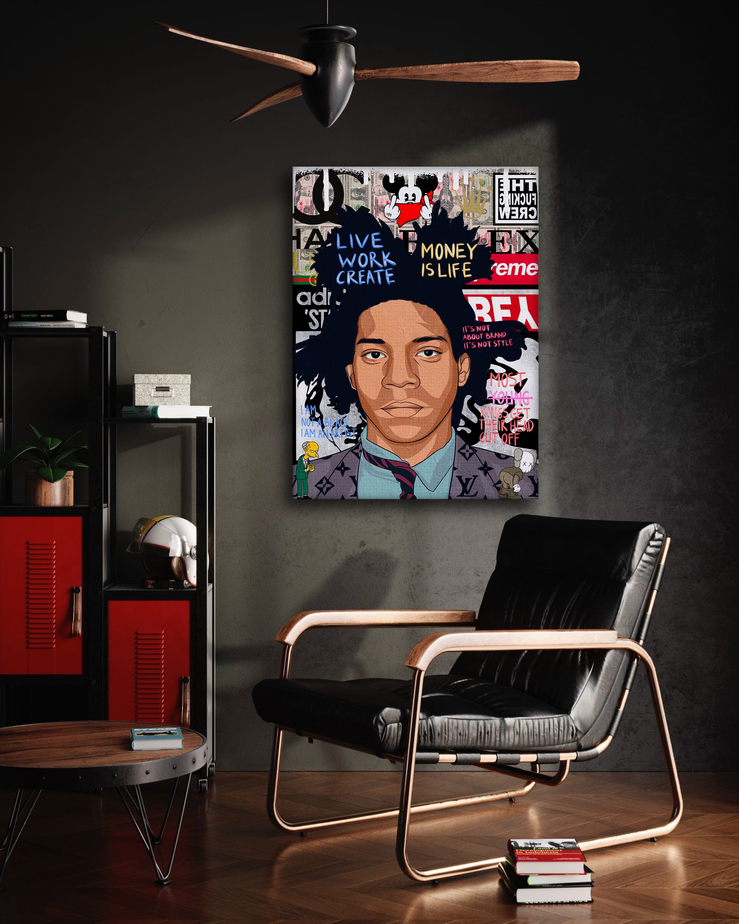 Basquit - Leinwandbild Pop Art Mildwords Canvas