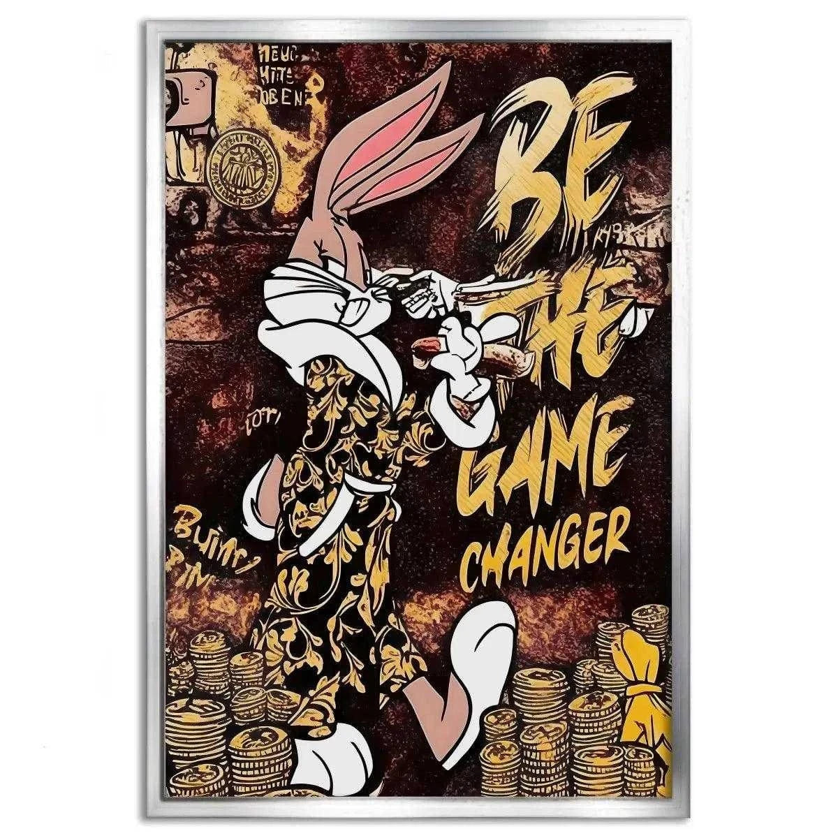 Be the Game Chang€r - Leinwandbild Pop Art SimpleCanvas Canvas