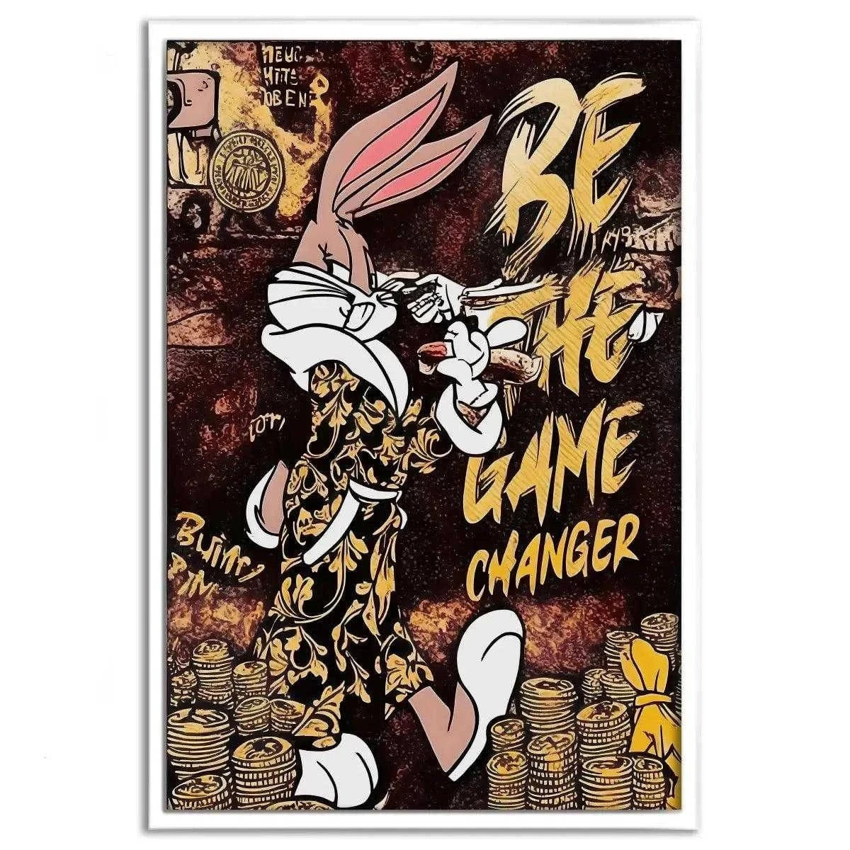 Be the Game Chang€r - Leinwandbild Pop Art SimpleCanvas Canvas