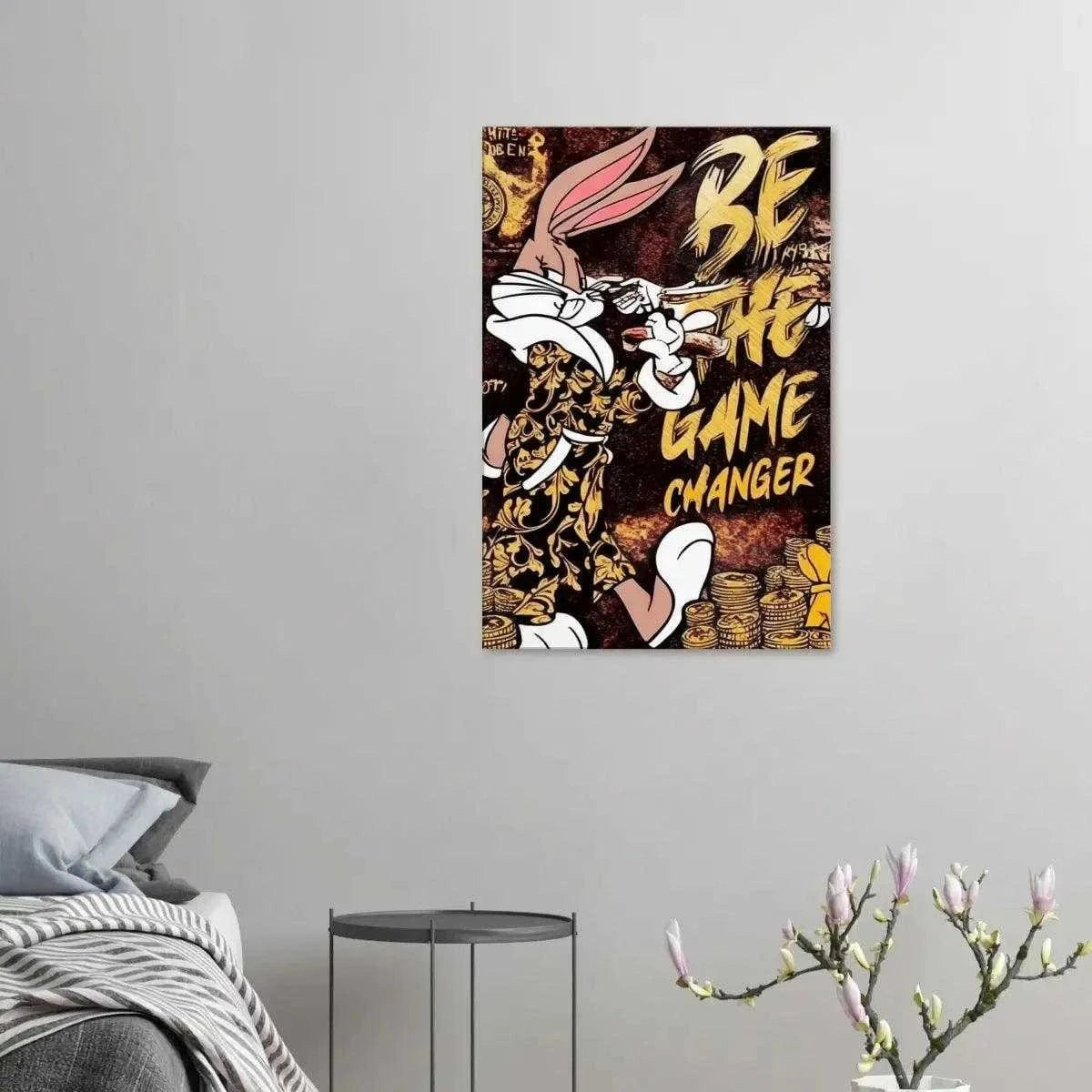 Be the Game Chang€r - Leinwandbild Pop Art SimpleCanvas Canvas