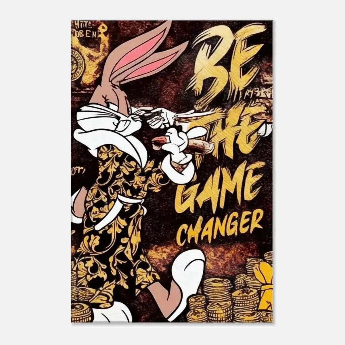 Be the Game Chang€r - Leinwandbild Pop Art SimpleCanvas Canvas