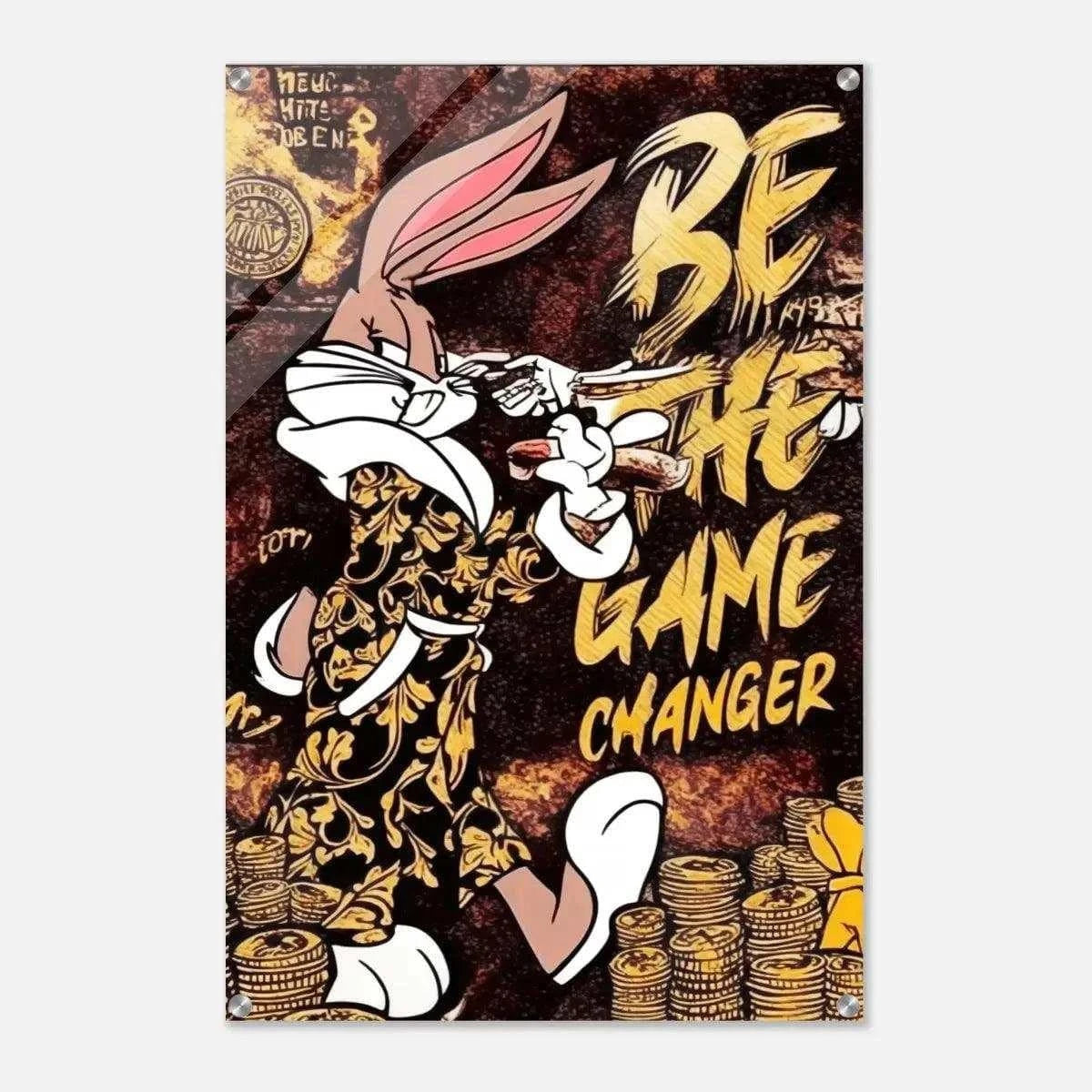 Be the Game Chang€r - Leinwandbild Pop Art SimpleCanvas Canvas