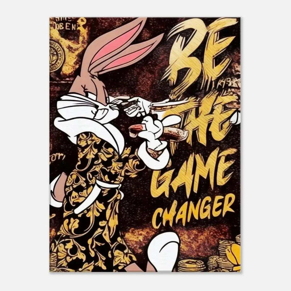 Be the Game Chang€r - Leinwandbild Pop Art - - canvas Foto auf Leinwand Home Decor leinwandbilder leinwandbilder luxuriös leinwandbilder motivation leinwanddeko luxury canvas luxury wall art mindset canvas pop art pop art canvas wall art wandbilder