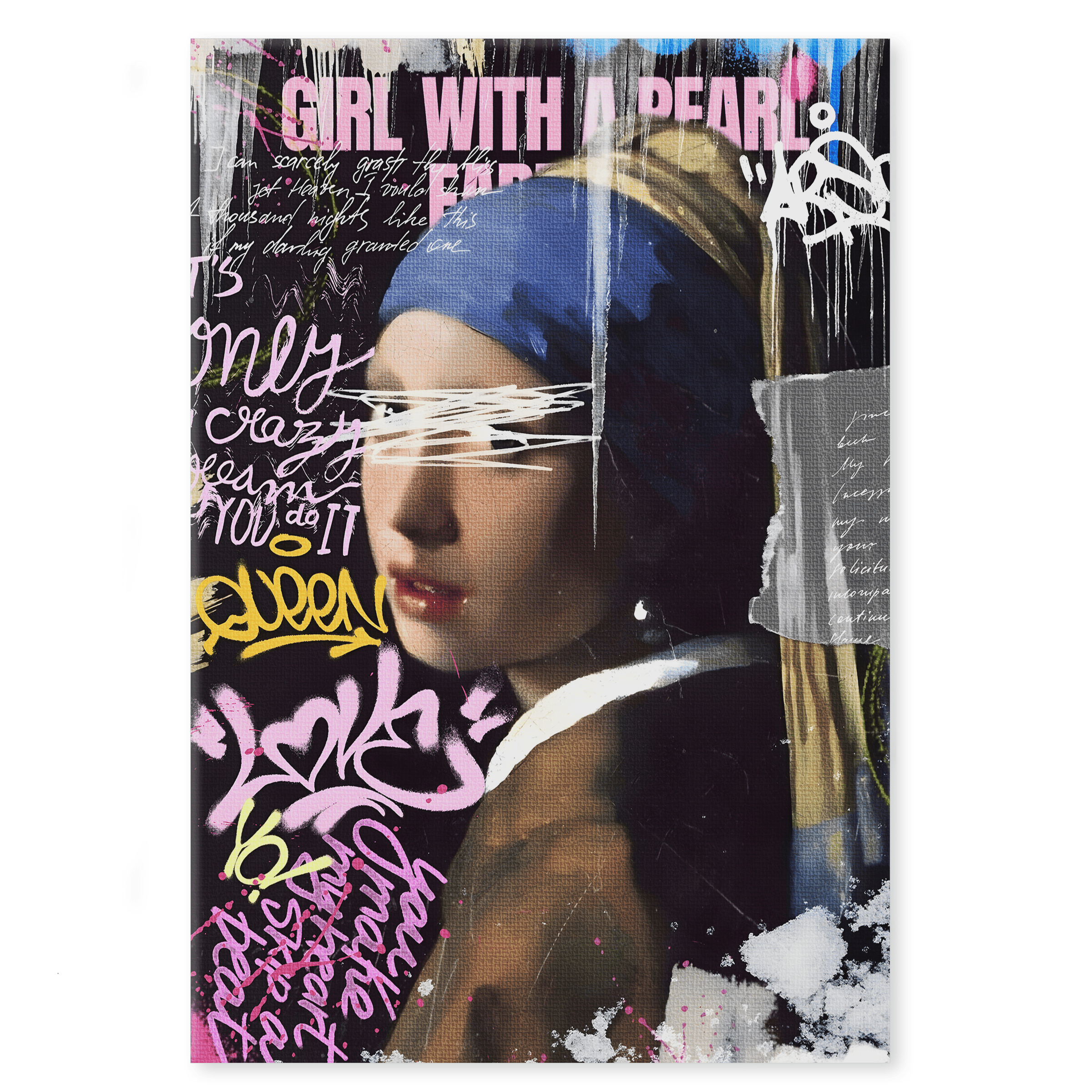 Beautiful Woman - Leinwandbild Pop Art/Street Art HeryKurni Canvas