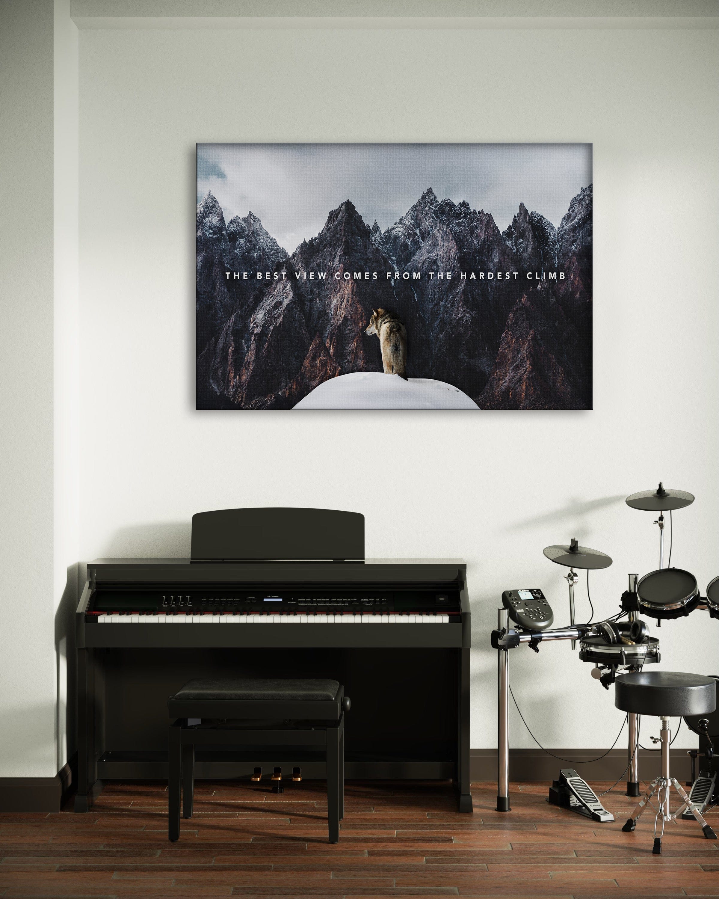 Best View - Leinwandbild Motivation SimpleCanvas Canvas