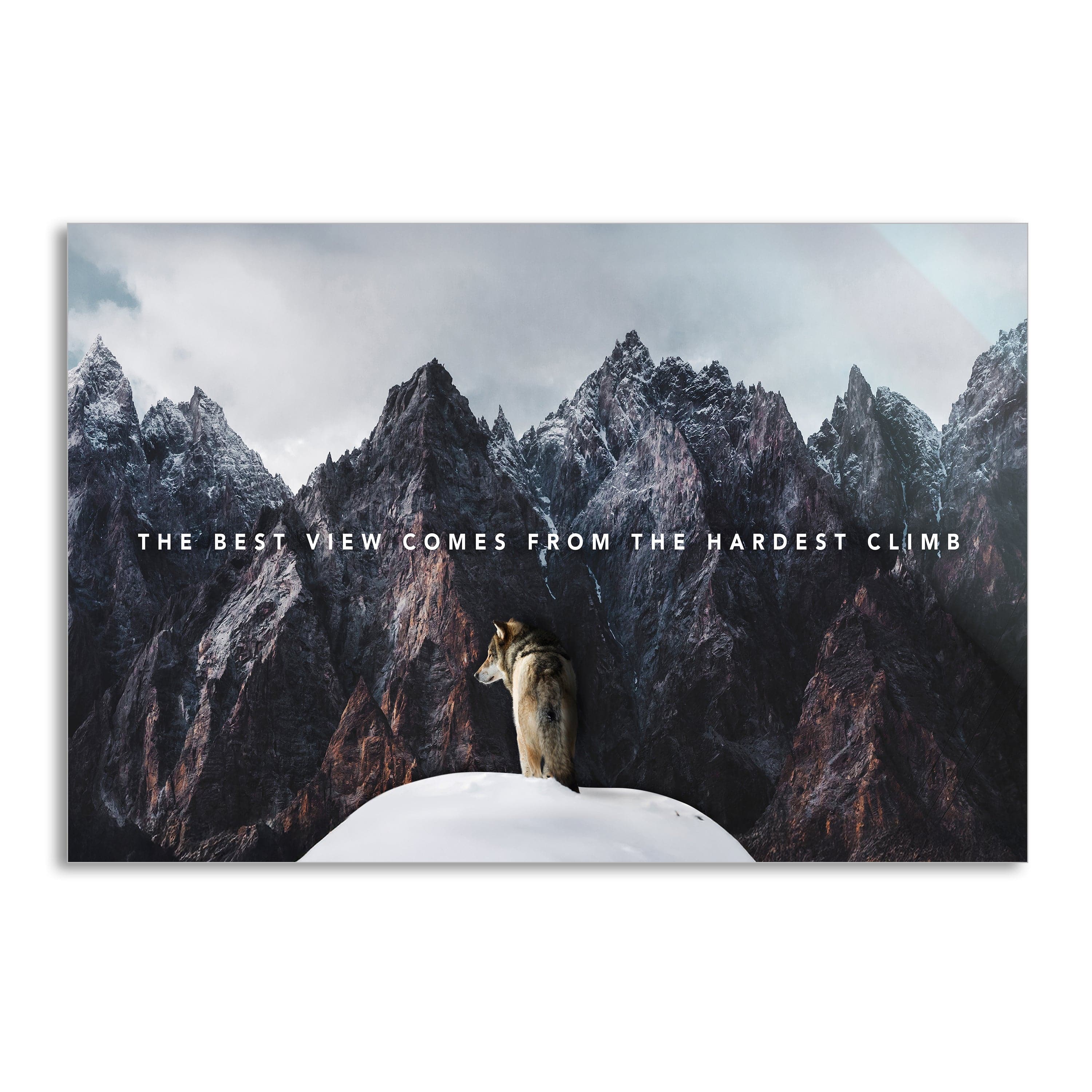 Best View - Leinwandbild Motivation SimpleCanvas Canvas