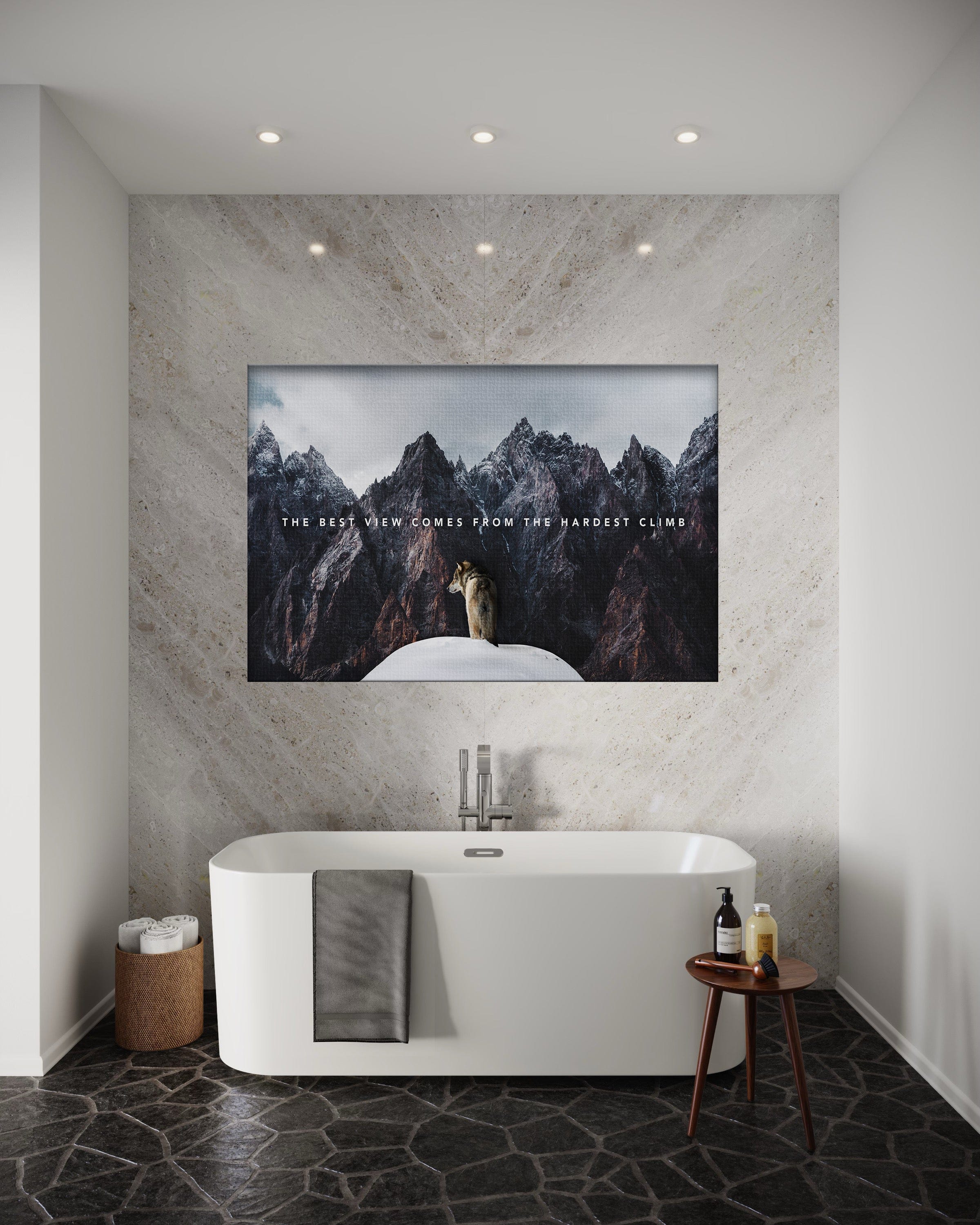 Best View - Leinwandbild Motivation SimpleCanvas Canvas