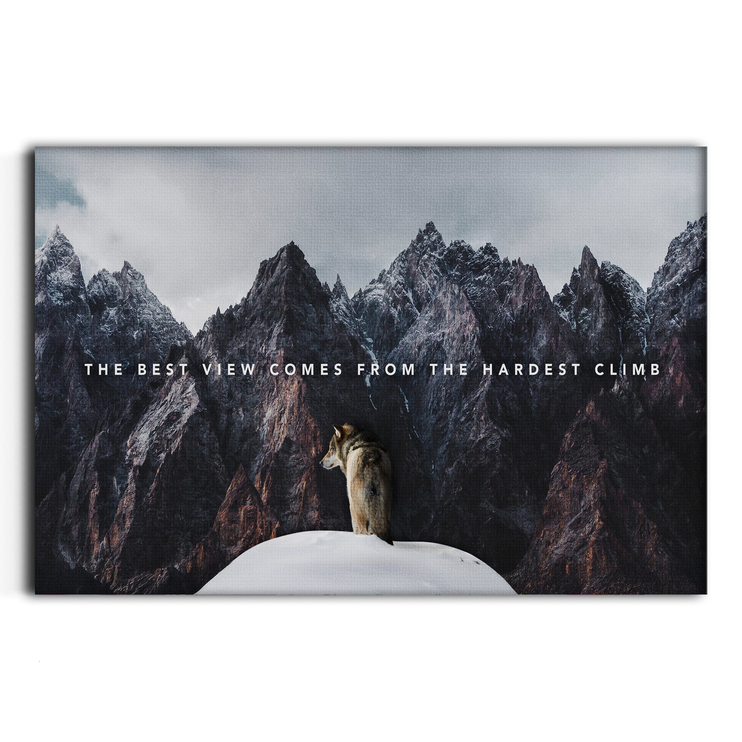 Best View - Leinwandbild Motivation SimpleCanvas Canvas
