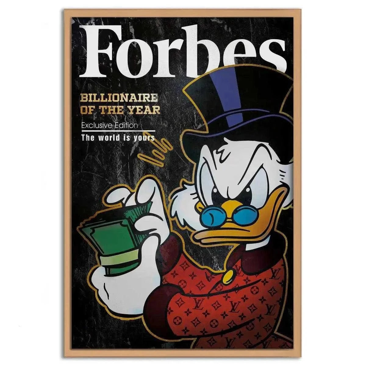 Billionaire of the year - Leinwandbild Motivation SimpleCanvas Canvas