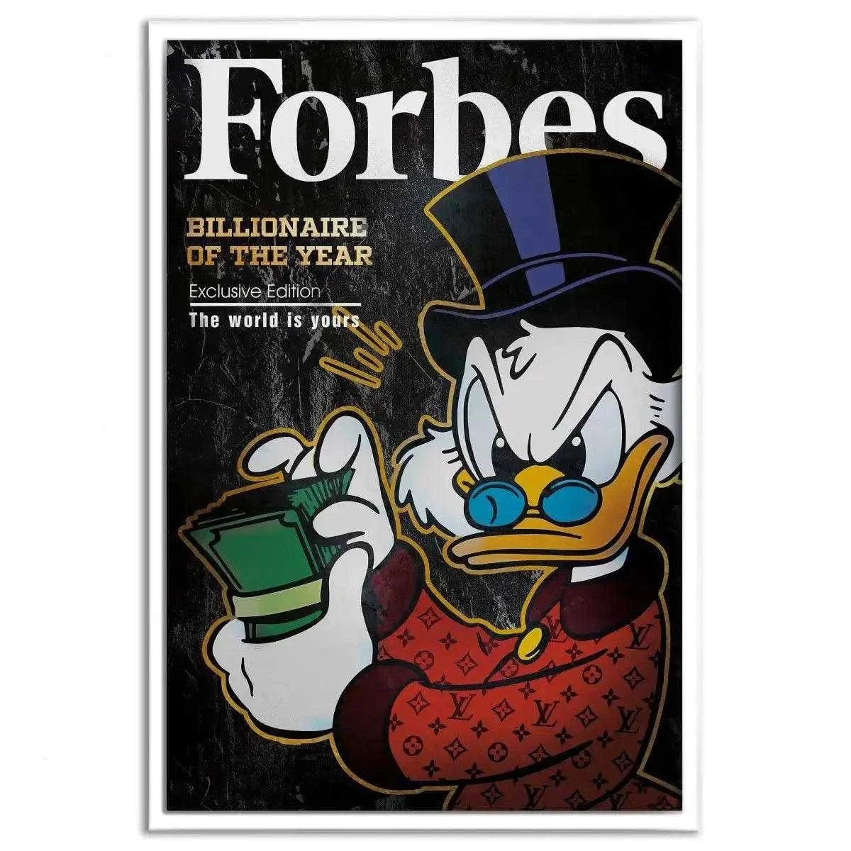 Billionaire of the year - Leinwandbild Motivation SimpleCanvas Canvas