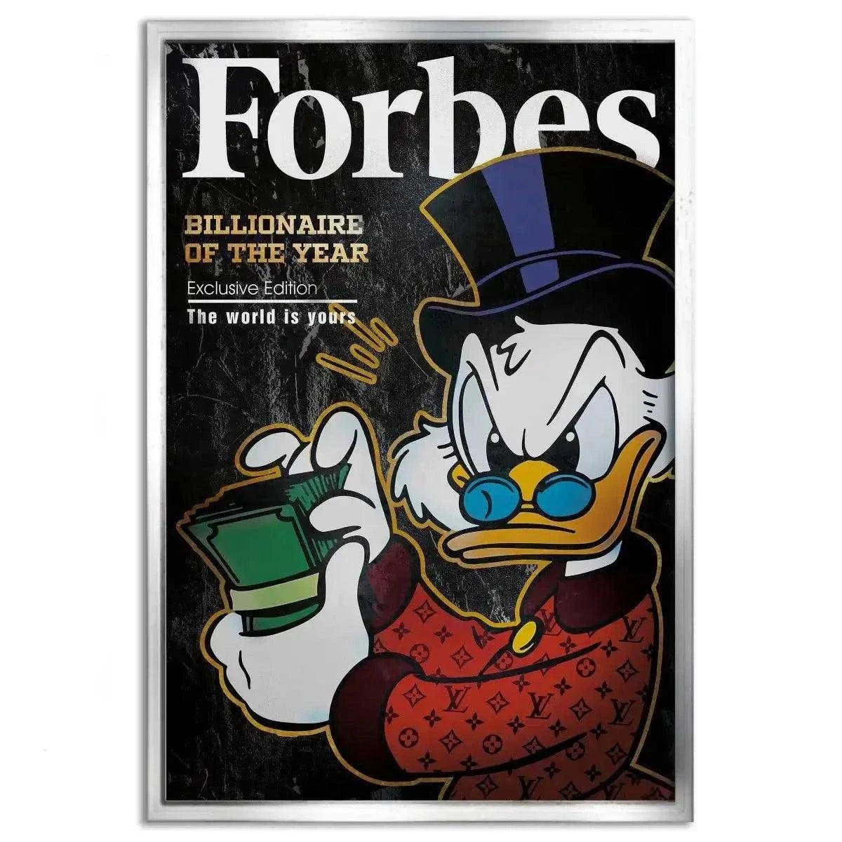 Billionaire of the year - Leinwandbild Motivation SimpleCanvas Canvas