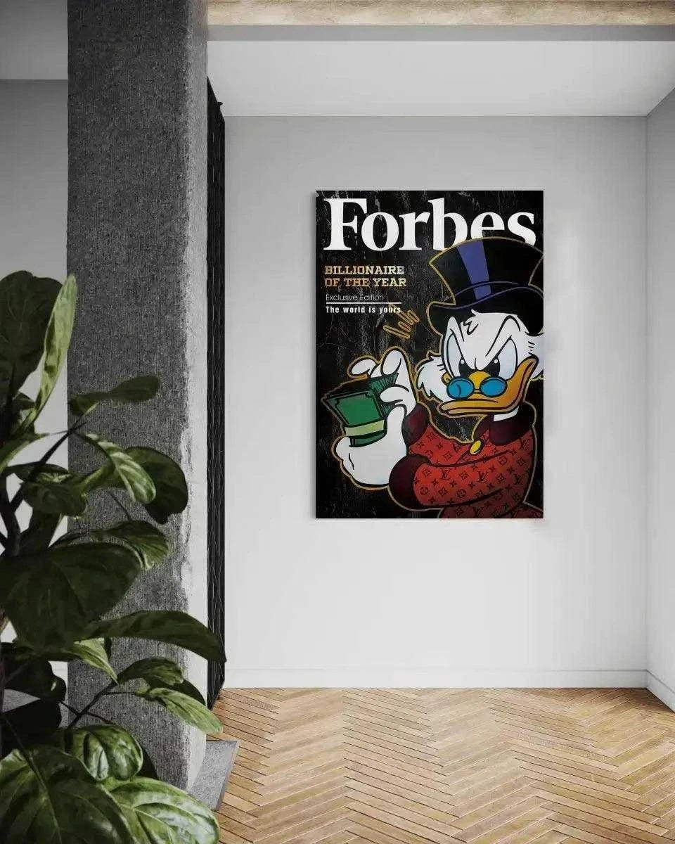 Billionaire of the year - Leinwandbild Motivation SimpleCanvas Canvas