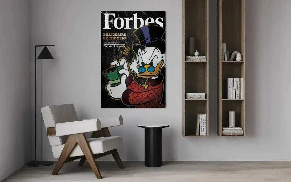 Billionaire of the year - Leinwandbild Motivation SimpleCanvas Canvas