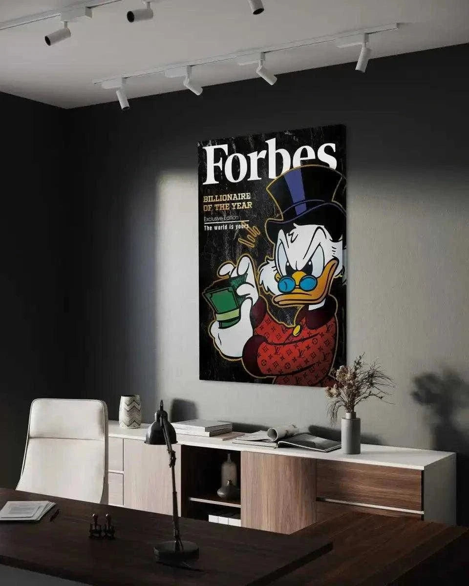 Billionaire of the year - Leinwandbild Motivation SimpleCanvas Canvas