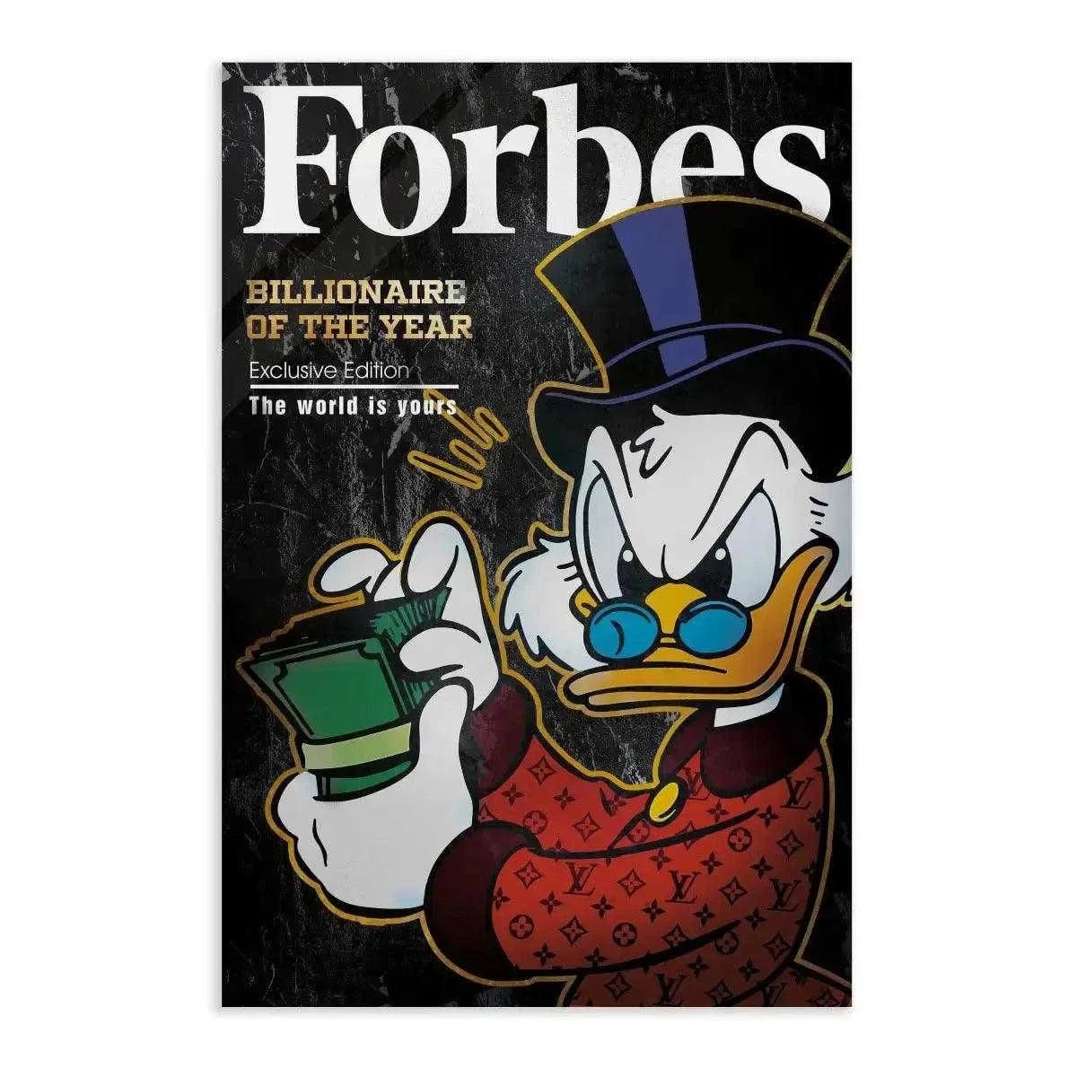 Billionaire of the year - Leinwandbild Motivation SimpleCanvas Canvas