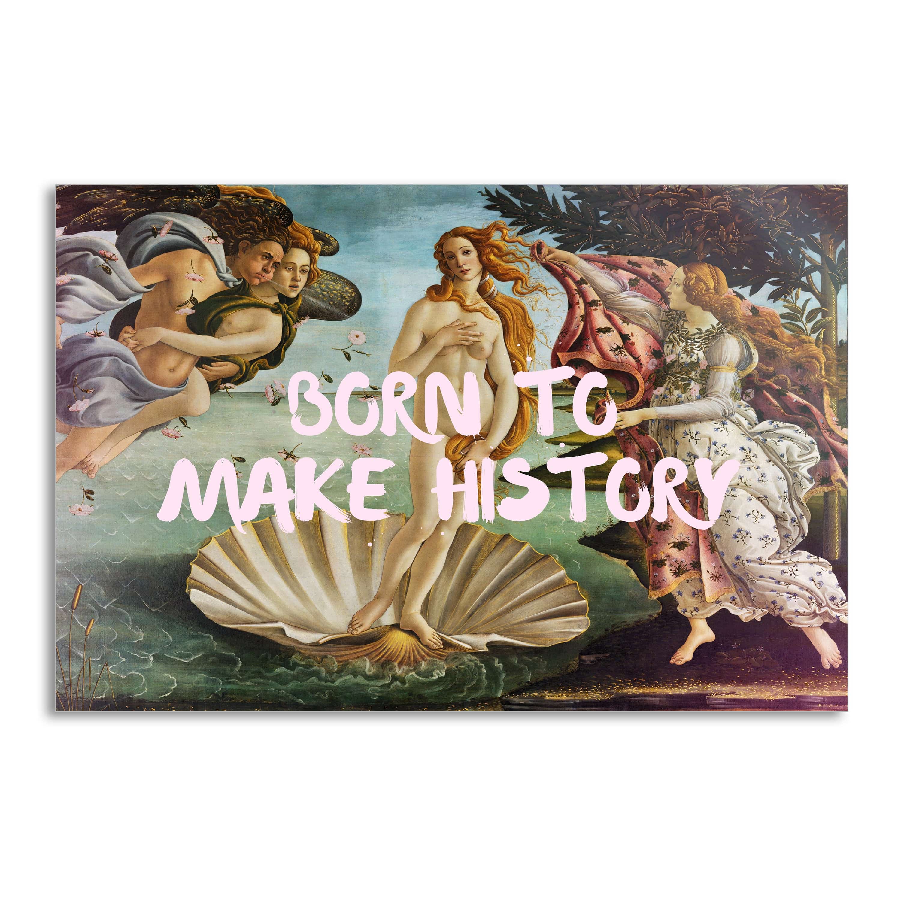 Born to make History - Leinwandbild Quotes SimpleCanvas Canvas