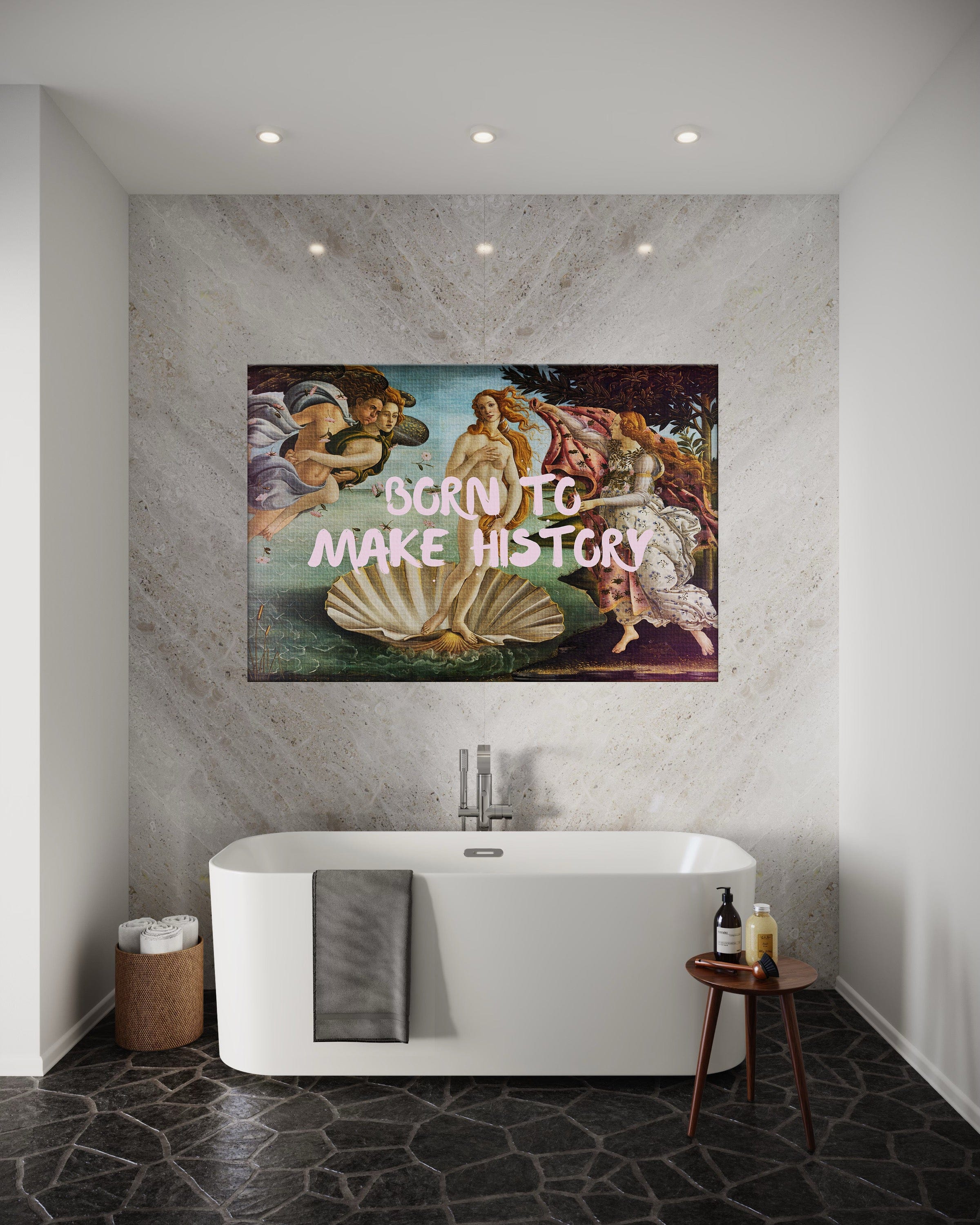 Born to make History - Leinwandbild Quotes SimpleCanvas Canvas