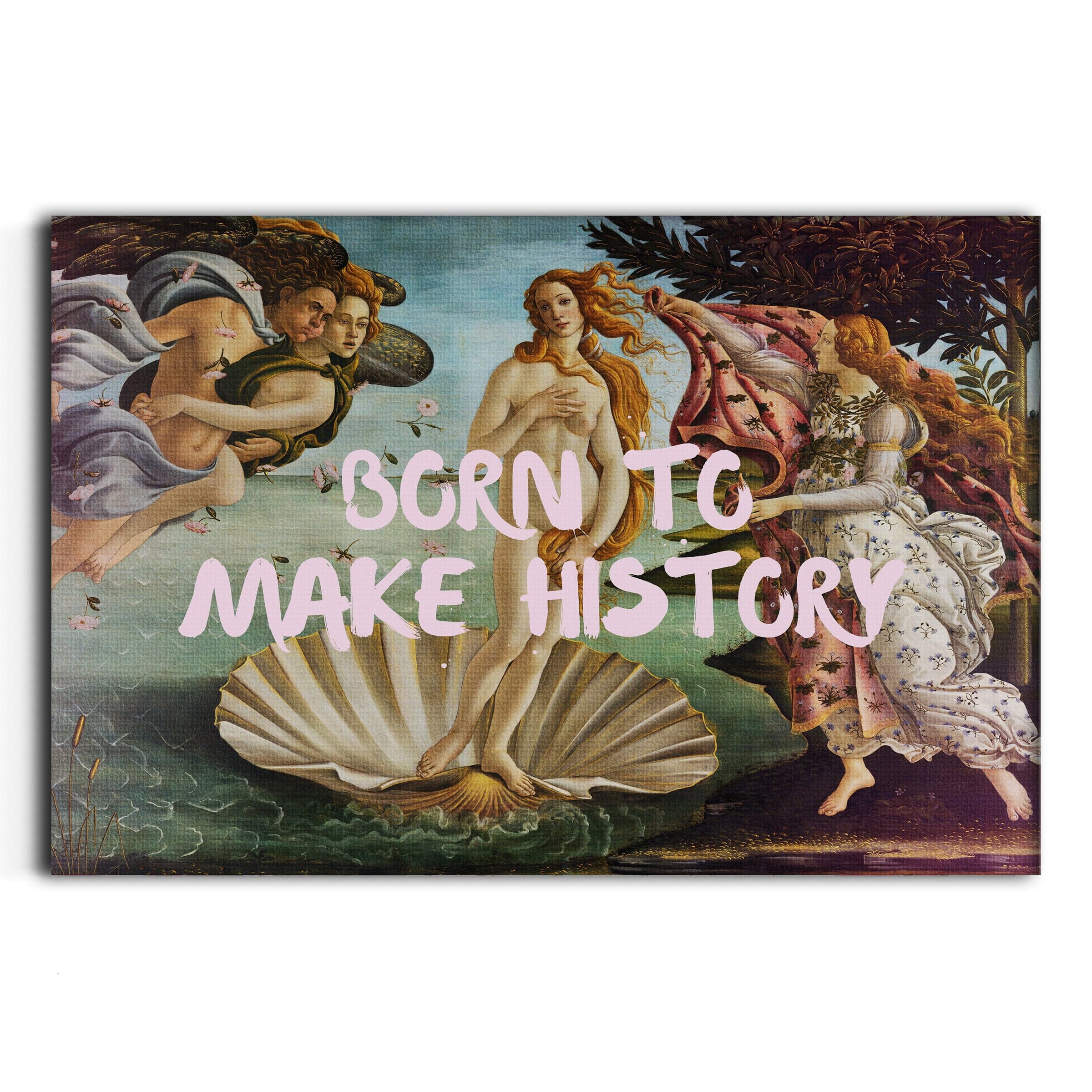 Born to make History - Leinwandbild Quotes SimpleCanvas Canvas